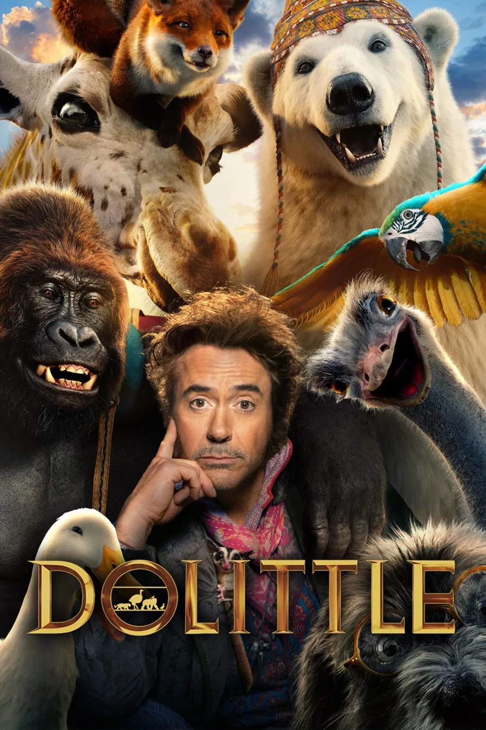 Poster chính thức của phim Phim Gia Đình, Phim Hài "Bác Sĩ Dolittle: Chuyến Phiêu Lưu Thần Thoại" (Dolittle - 2020), với sự tham gia của diễn viên Robert Downey Jr. và Harry Collett.