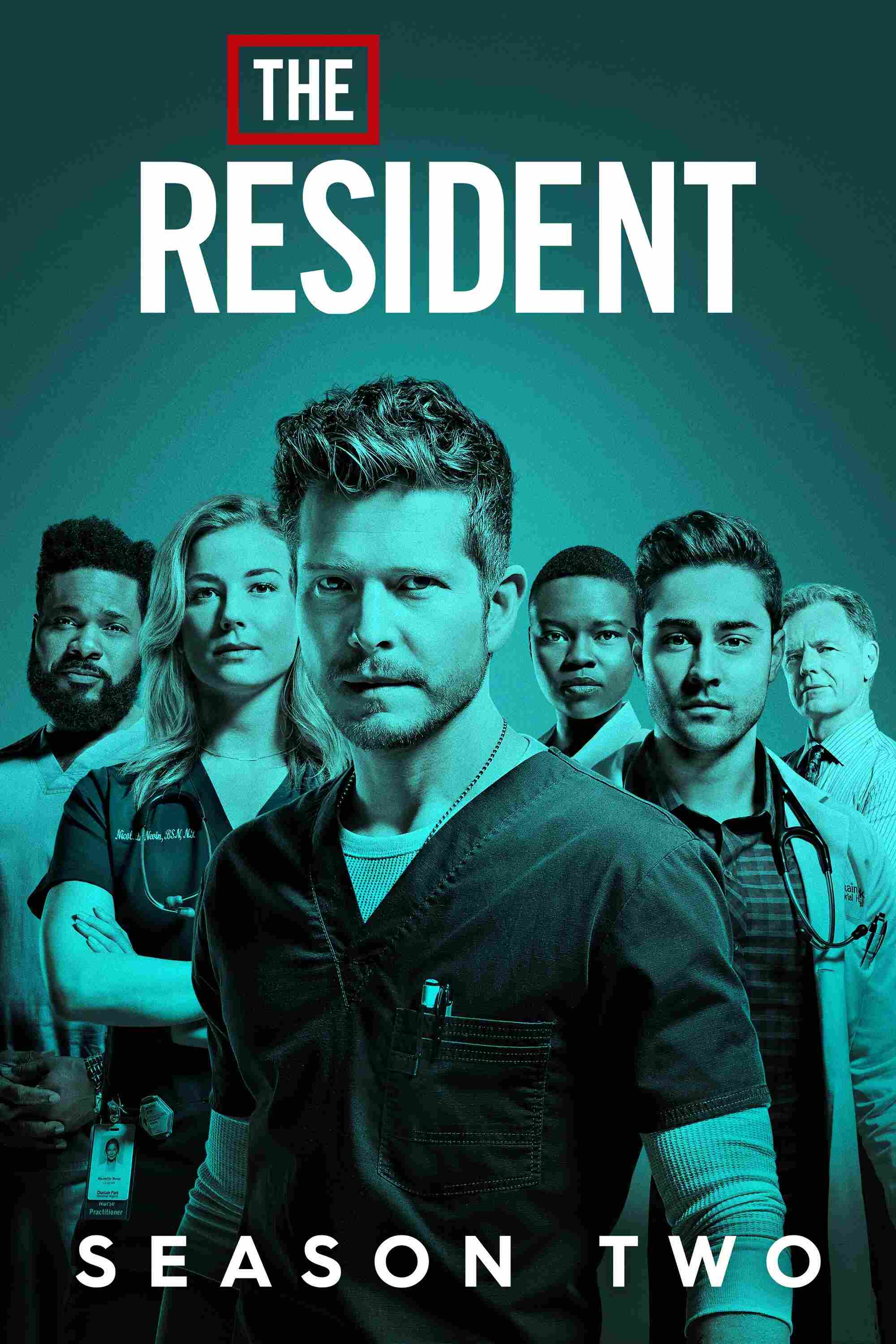 Poster chính thức của phim Phim Tâm Lý "Bác Sĩ Nội Trú (Phần 2)" (The Resident - 2018), với sự tham gia của diễn viên Matt Czuchry và Manish Dayal.