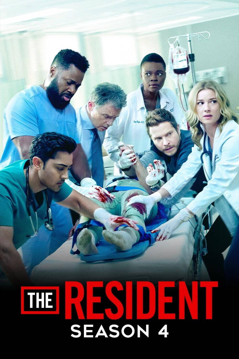 Poster chính thức của phim Phim Tâm Lý "Bác Sĩ Nội Trú (Phần 4)" (The Resident - 2018), với sự tham gia của diễn viên Matt Czuchry và Manish Dayal.