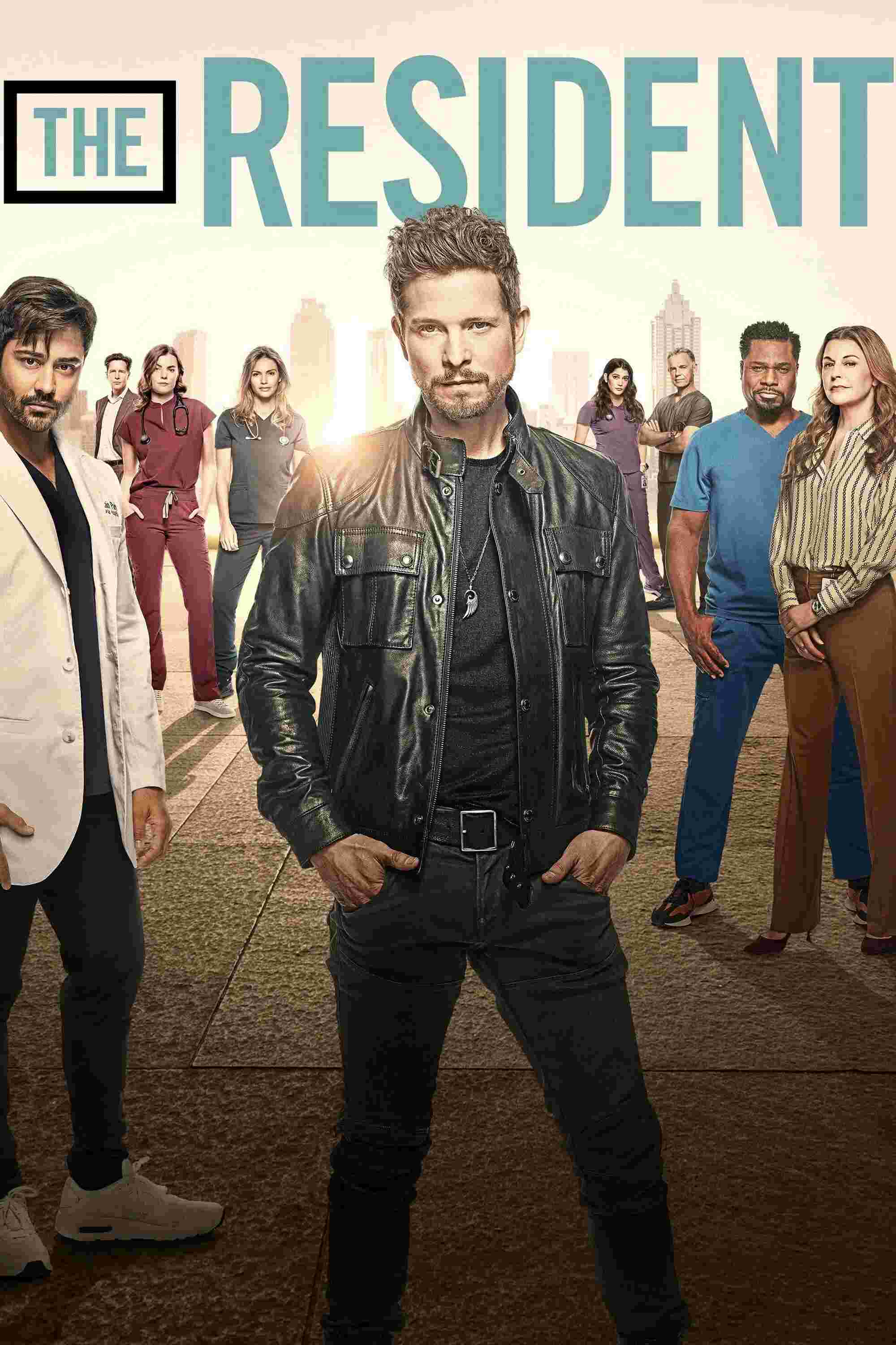 Poster chính thức của phim Phim Tâm Lý "Bác Sĩ Nội Trú (Phần 6)" (The Resident - 2018), với sự tham gia của diễn viên Matt Czuchry và Manish Dayal.