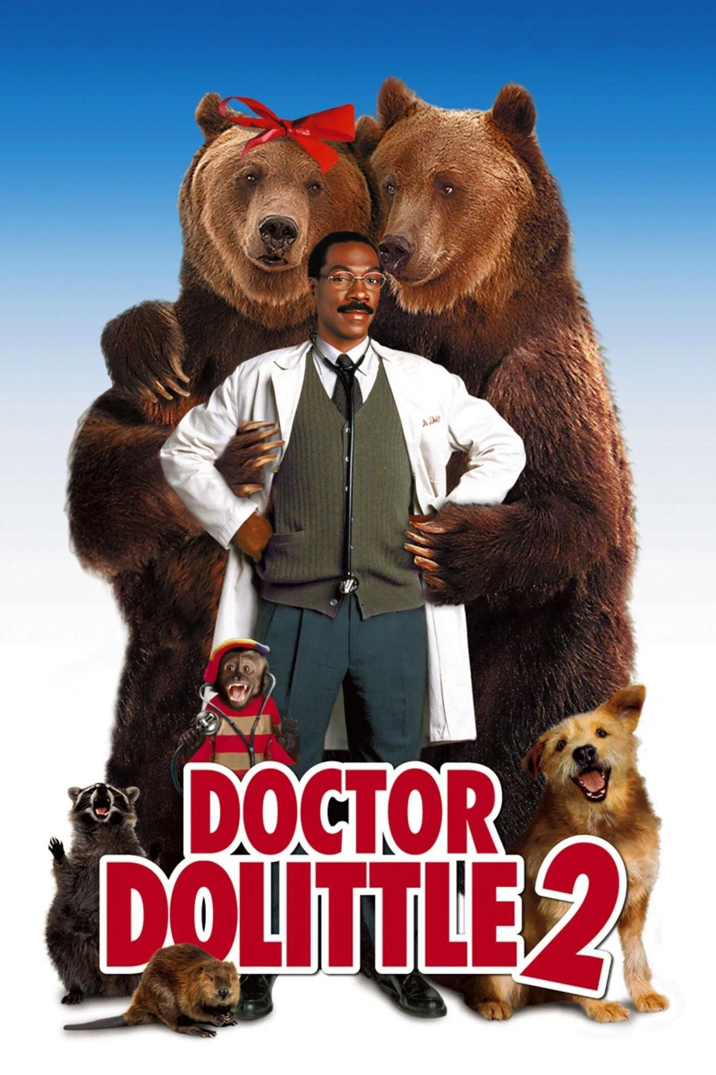 Poster chính thức của phim Phim Hài, Phim Gia Đình "Bác Sĩ Thú Y 2" (Dr. Dolittle 2 - 2001), với sự tham gia của diễn viên Eddie Murphy và Kristen Wilson.