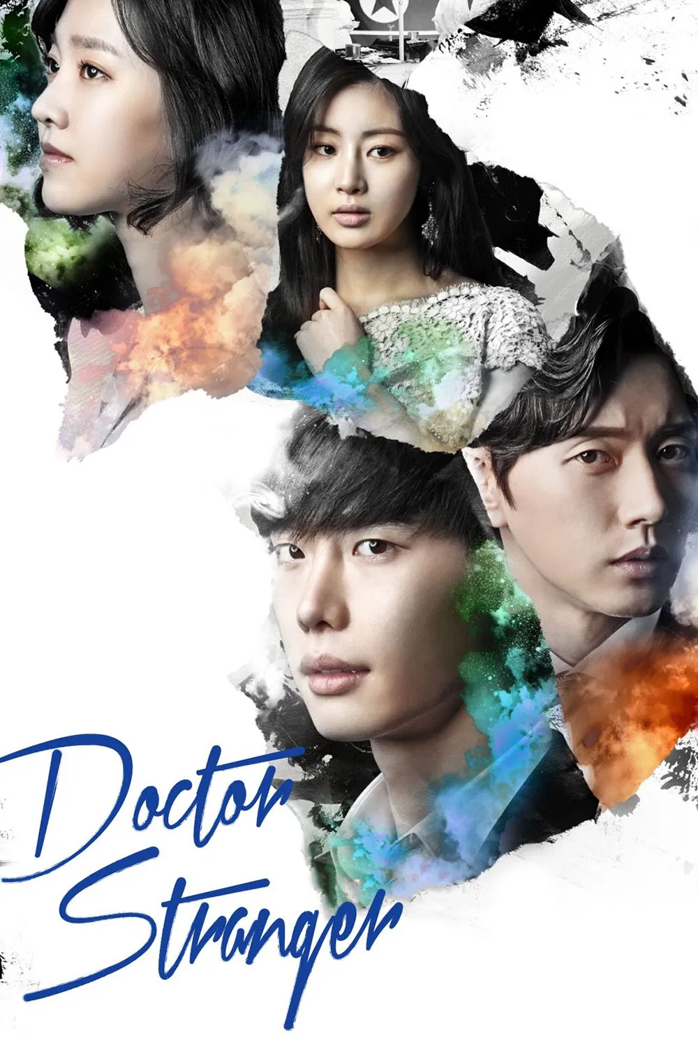 Poster chính thức của phim Phim Tâm Lý, Phim Hình Sự "Bác Sĩ Xứ Lạ" (Doctor Stranger - 2014), với sự tham gia của diễn viên Lee Jong-suk và Park Hae-jin.