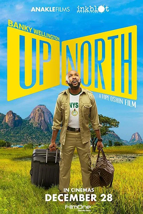 Poster chính thức của phim Phim Tâm Lý "Bắc tiến" (Up North - 2018), với sự tham gia của diễn viên Adesua Etomi-Wellington và Akin Lewis.