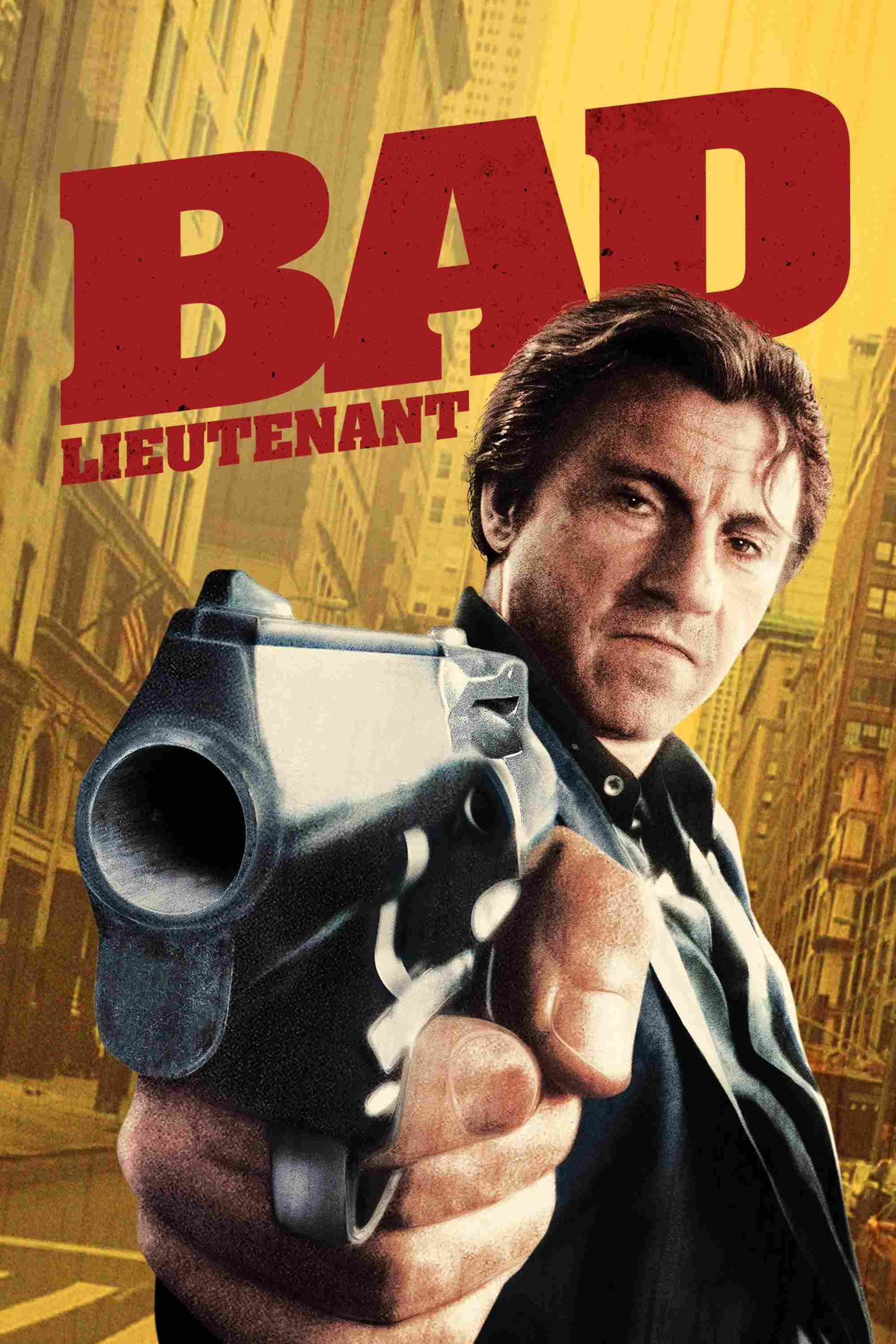 Poster chính thức của phim Phim Hình Sự, Phim Tâm Lý "Bad Lieutenant" (Bad Lieutenant - 1992), với sự tham gia của diễn viên Harvey Keitel và Peggy Gormley.
