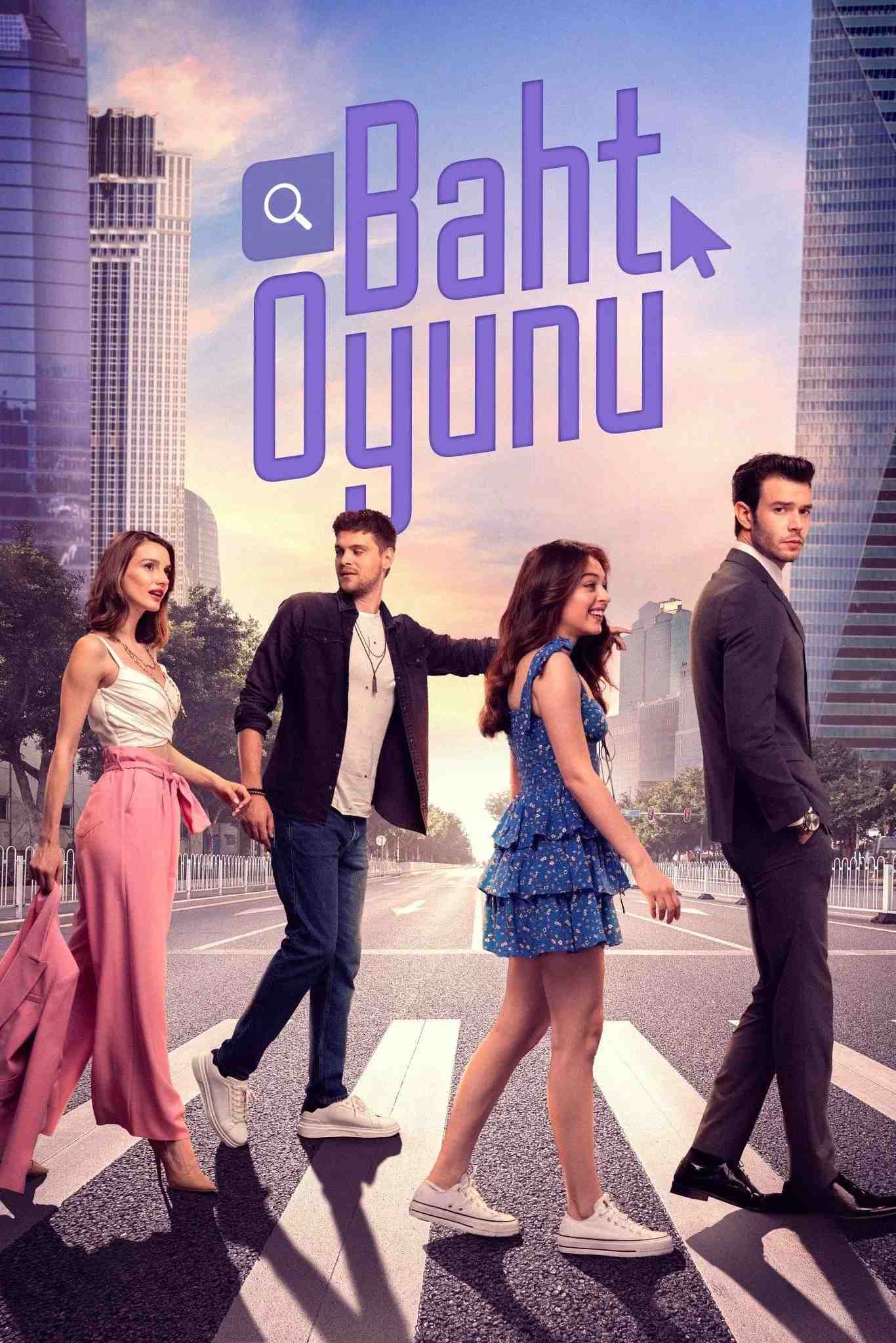 Poster chính thức của phim Phim Hài, Phim Tâm Lý "Baht Oyunu" (Twist of Fate - 2021), với sự tham gia của diễn viên Aytaç Şaşmaz và Cemre Baysel.