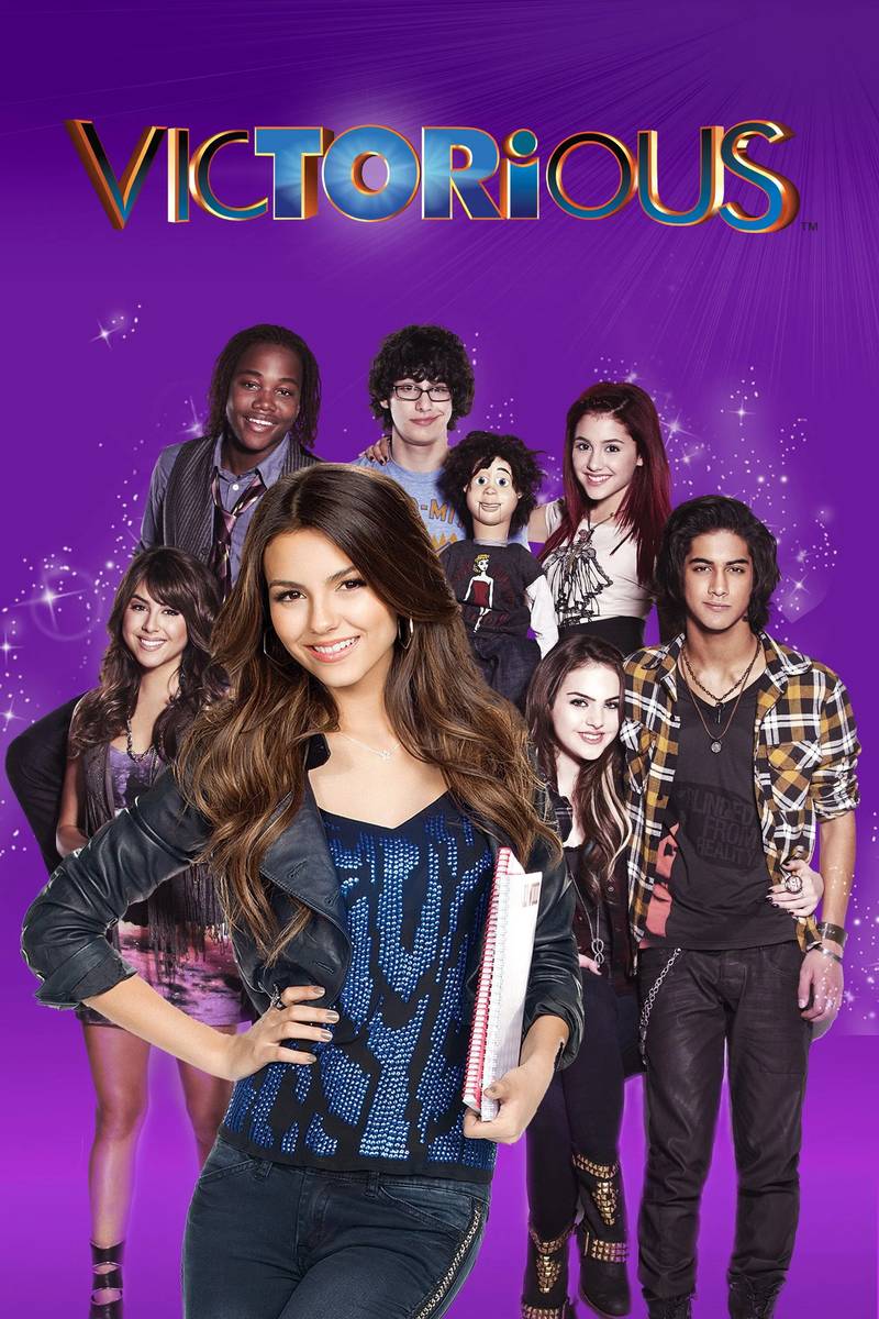 Poster chính thức của phim Phim Hài, Phim Thiếu Nhi "Bài Ca Chiến Thắng" (Victorious - 2010), với sự tham gia của diễn viên Victoria Justice và Leon Thomas III.