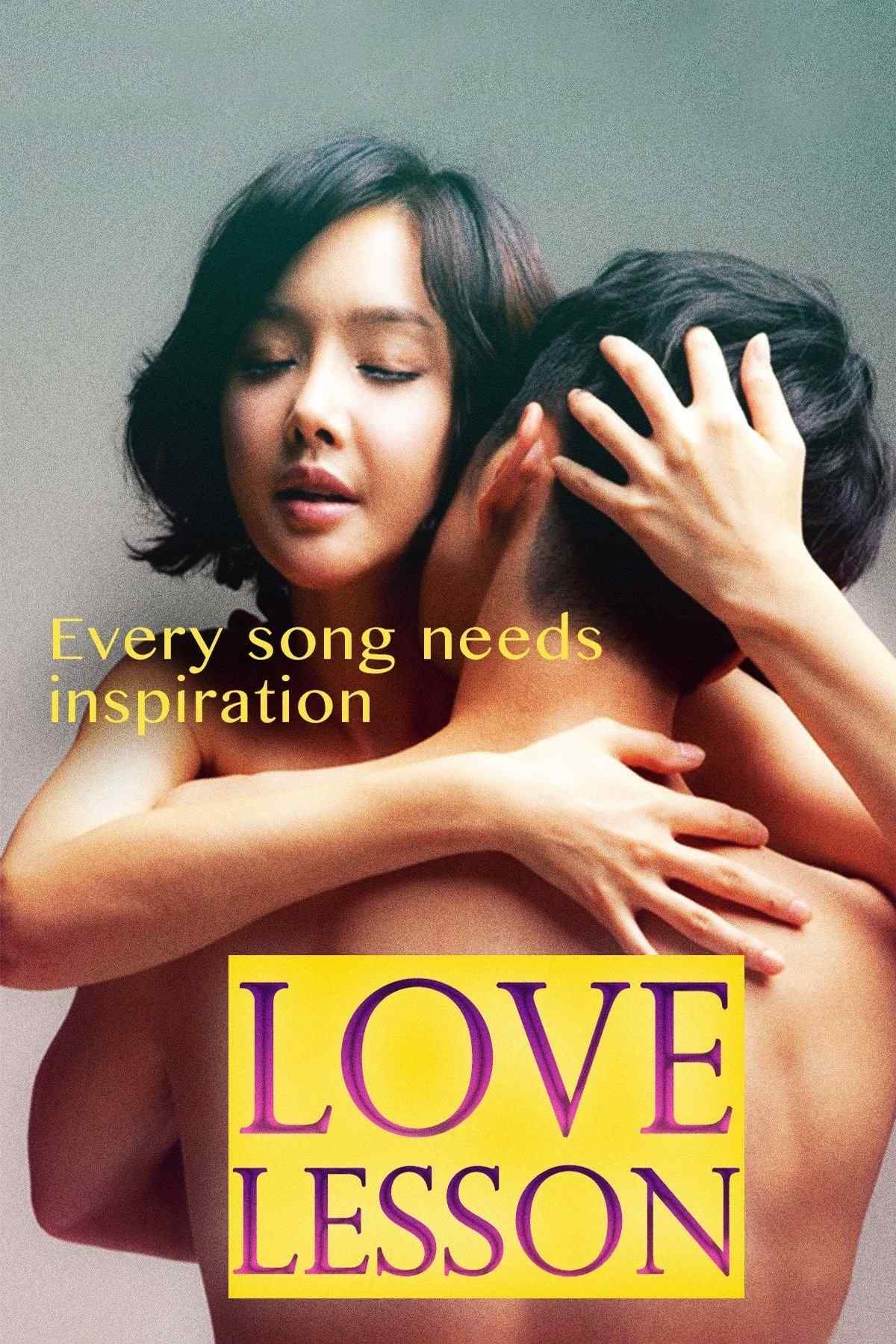 Poster chính thức của phim Phim Tình Cảm, Phim Tâm Lý "Bài Học Tình Yêu" (Love Lesson - 2013), với sự tham gia của diễn viên Kim Sun-young và Byun Jun-suk.