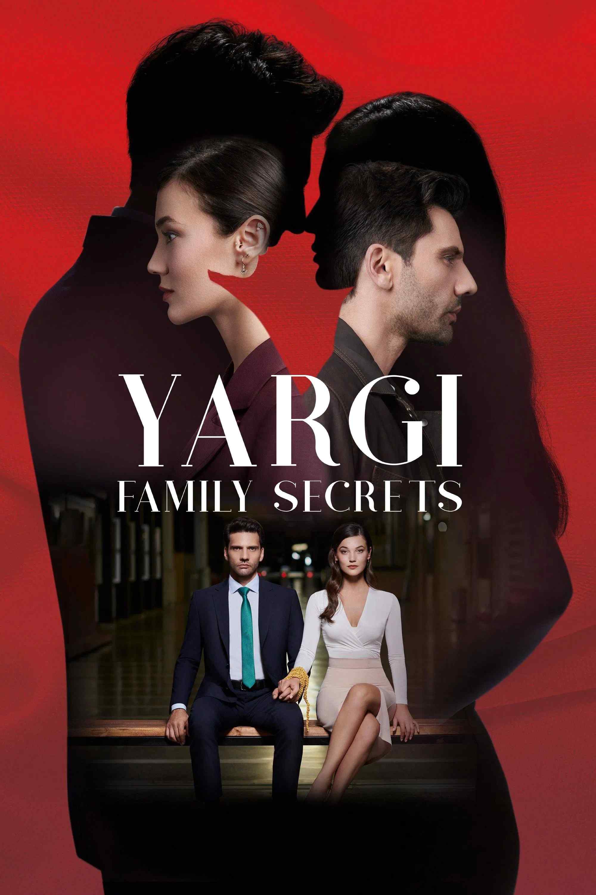 Poster chính thức của phim Phim Gia Đình, Phim Tâm Lý "Bản Án" (Family Secrets - 2021), với sự tham gia của diễn viên Kaan Urgancıoğlu và Pınar Deniz.