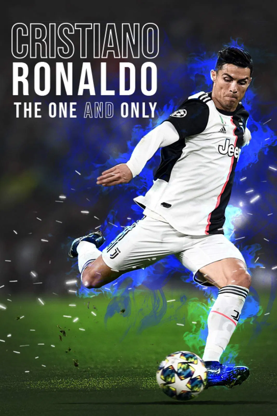 Poster chính thức của phim Phim Tài Liệu "Bàn Chân Vàng Cristiano Ronaldo" (Cristiano Ronaldo: The One and Only - 2020), với sự tham gia của diễn viên Cristiano Ronaldo và Alex Ferguson.