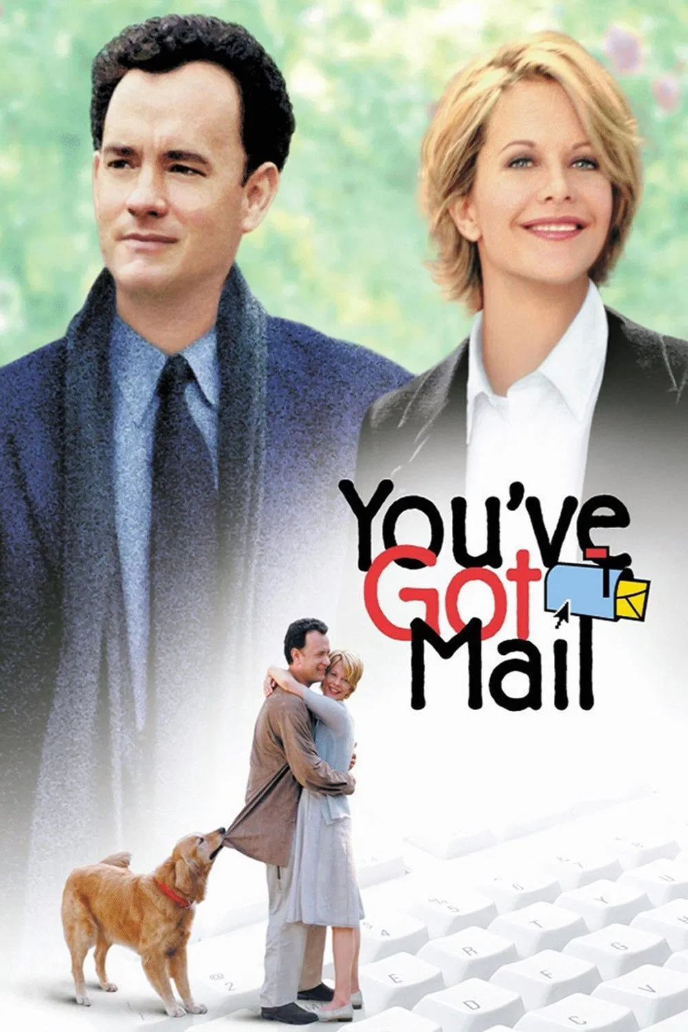 Poster chính thức của phim Phim Hài, Phim Tình Cảm "Bạn Có Thư" (You've Got Mail - 1998), với sự tham gia của diễn viên Meg Ryan và Tom Hanks.