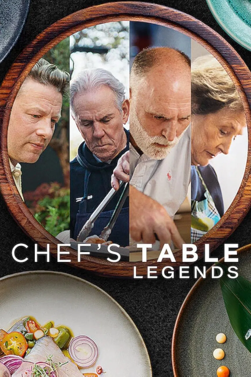 Poster chính thức của phim Phim Tài Liệu "Bàn Của Bếp Trưởng: Các Huyền Thoại" (Chef's Table: Legends - 2025).
