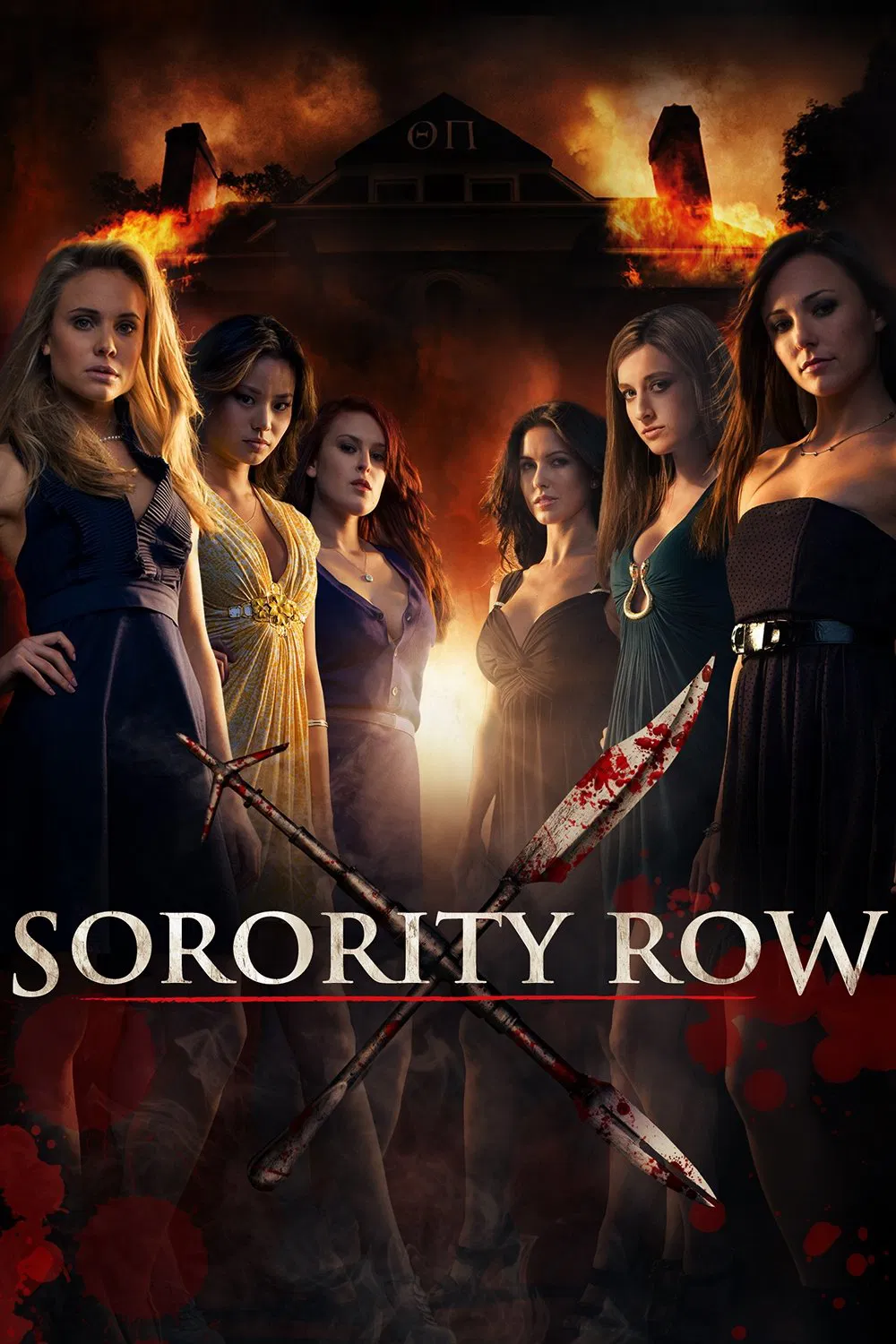 Poster chính thức của phim Phim Kinh Dị, Phim Bí Ẩn "Bản Danh Sách Nữ Sinh" (Sorority Row - 2009), với sự tham gia của diễn viên Briana Evigan và Leah Pipes.