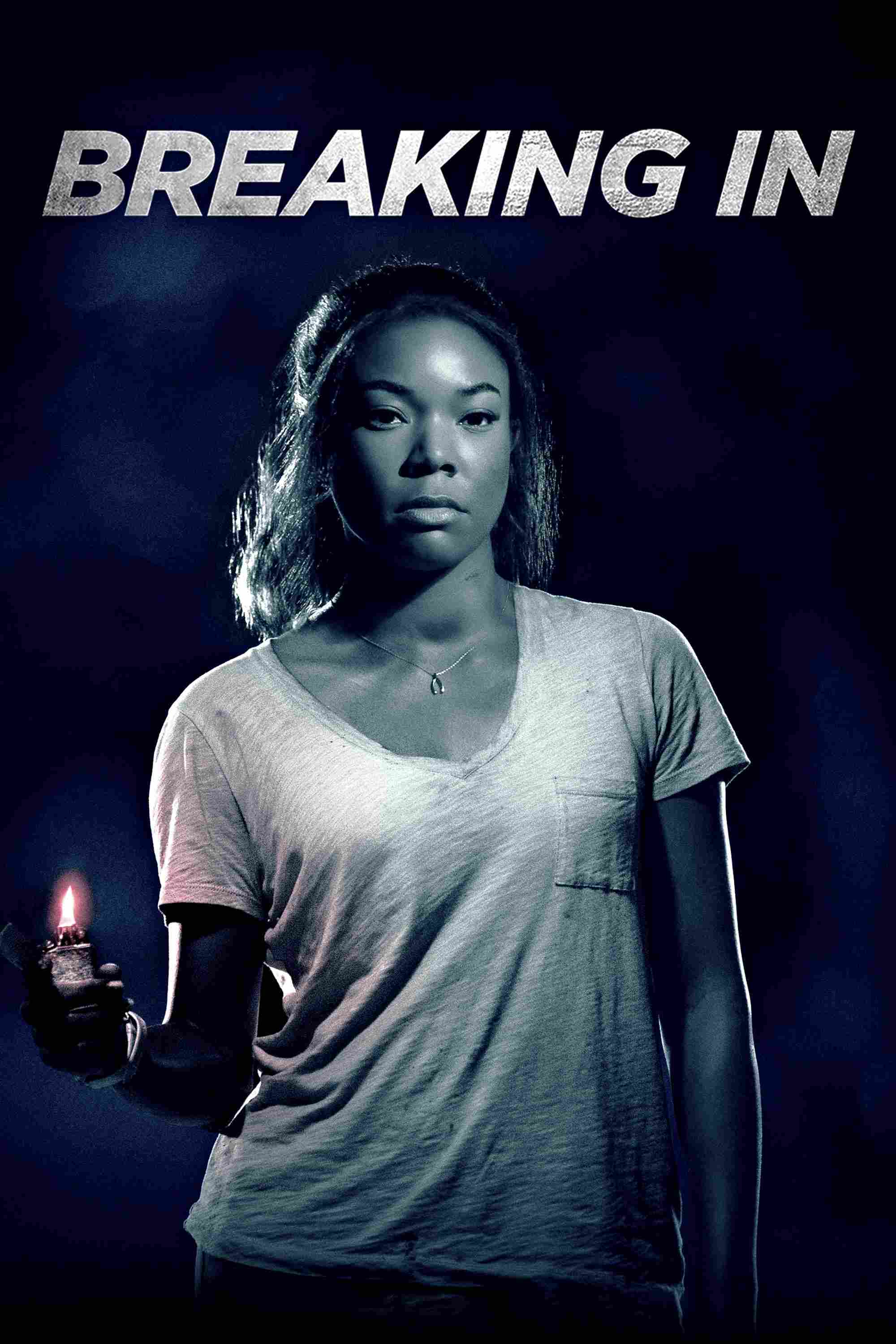 Poster chính thức của phim Phim Hành Động, Phim Hình Sự "Bản Năng Người Mẹ" (Breaking In - 2018), với sự tham gia của diễn viên Gabrielle Union và Billy Burke.
