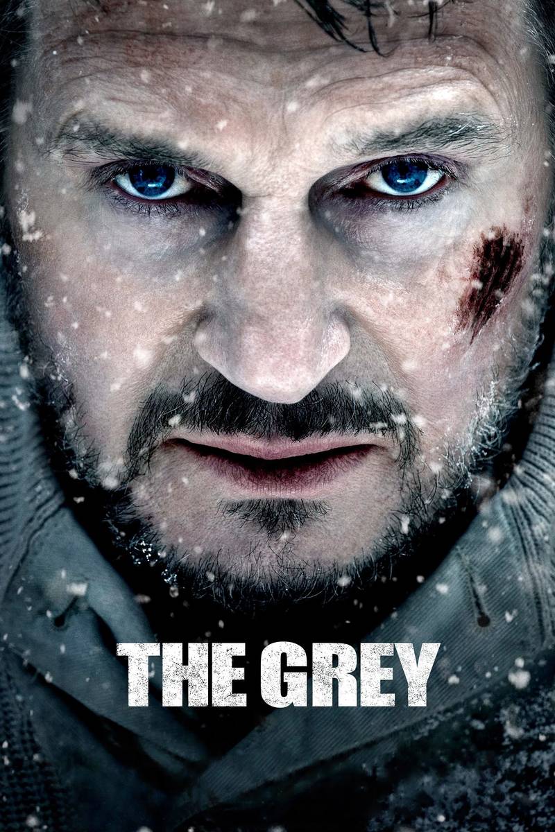 Poster chính thức của phim Phim Hành Động, Phim Phiêu Lưu "Bản Năng Sinh Tồn" (The Grey - 2012), với sự tham gia của diễn viên Liam Neeson và Dermot Mulroney.