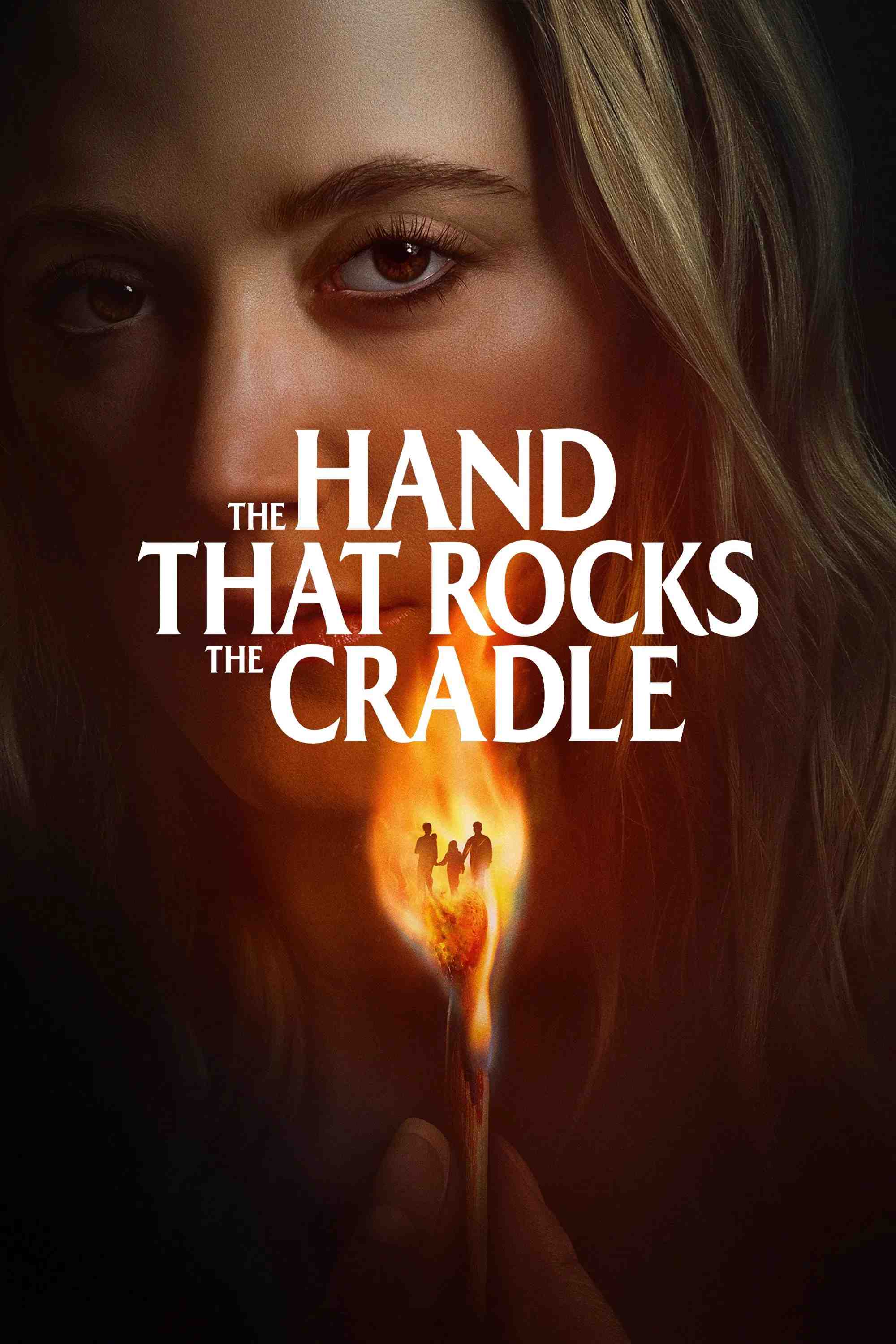 Poster chính thức của phim Phim Giật Gân, Phim Kinh Dị "Bàn Tay Ru Nôi" (The Hand That Rocks the Cradle - 2025), với sự tham gia của diễn viên Maika Monroe và Mary Elizabeth Winstead.