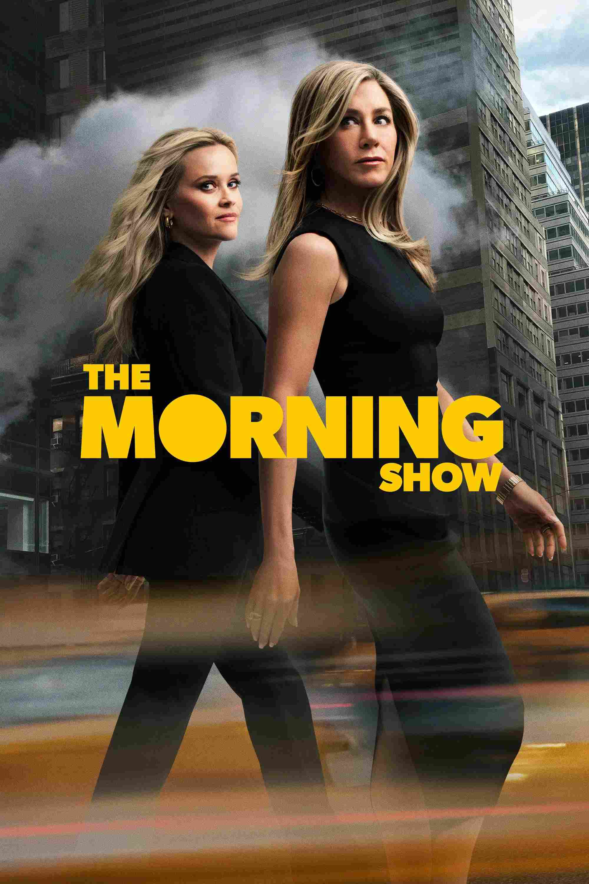 Poster chính thức của phim Phim Tâm Lý "Bản Tin Sáng (Phần 1)" (The Morning Show - 2019), với sự tham gia của diễn viên Jennifer Aniston và Reese Witherspoon.