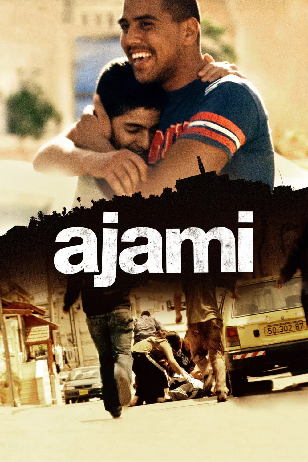 Poster chính thức của phim Phim Hình Sự, Phim Tâm Lý "Bạn Tốt" (Ajami - 2009), với sự tham gia của diễn viên Scandar Copti và Shahir Kabaha.