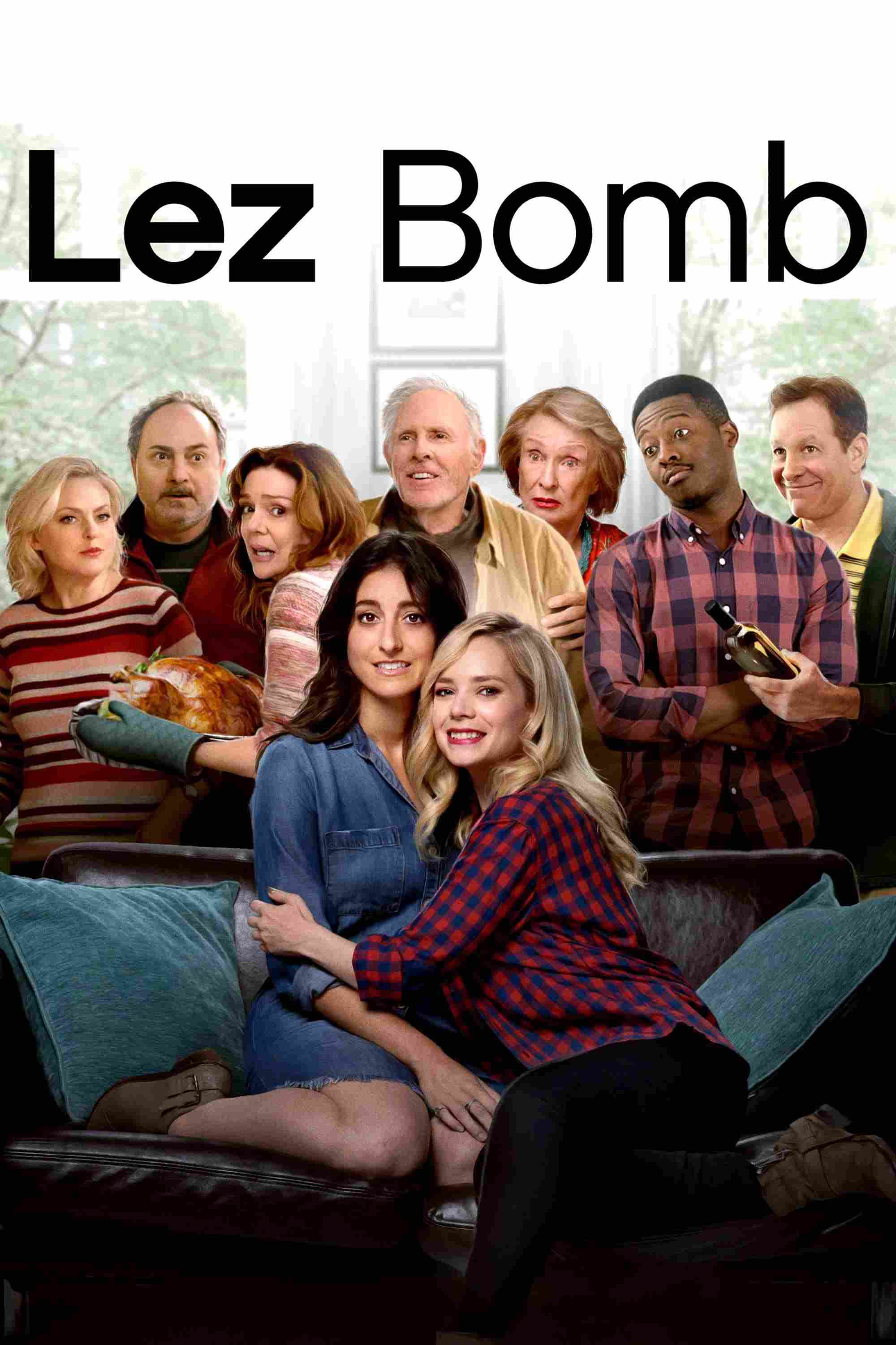 Poster chính thức của phim Phim Hài "Bạn Trai Bất Ngờ" (Lez Bomb - 2018), với sự tham gia của diễn viên Jenna Laurenzo và Caitlin Mehner.