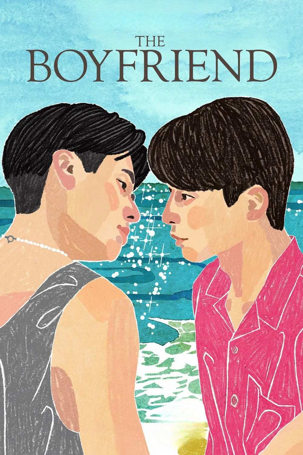 Poster chính thức của phim Truyền Hình Thực Tế "Bạn Trai" (The Boyfriend - 2024), với sự tham gia của diễn viên Megumi và Chiaki Horan.