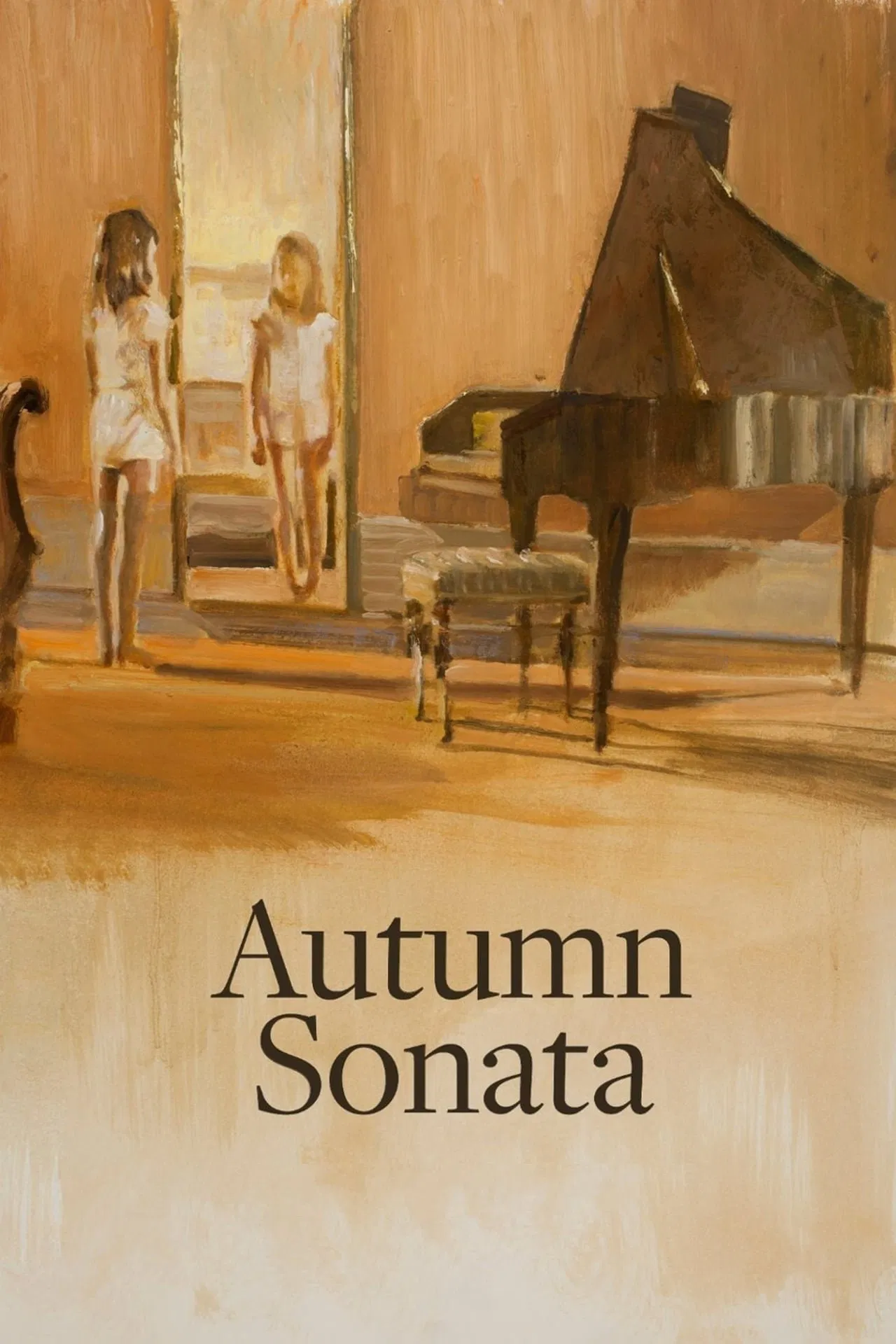 Poster chính thức của phim Phim Tâm Lý "Bản Xô-Nát Mùa Thu" (Autumn Sonata - 1978), với sự tham gia của diễn viên Ingrid Bergman và Liv Ullmann.