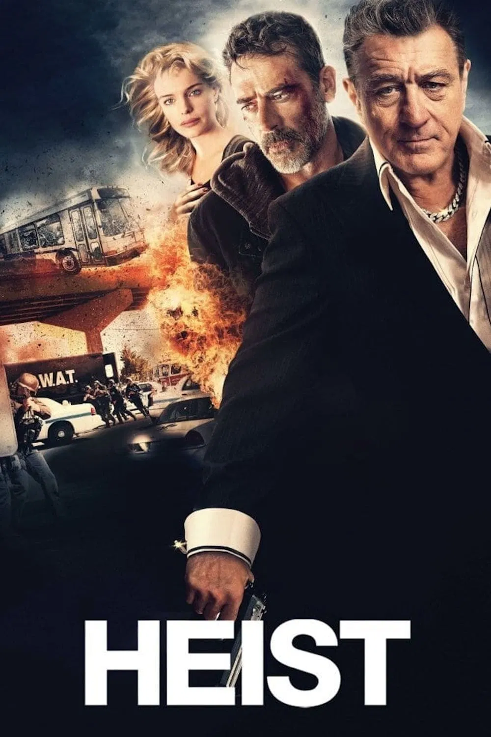 Poster chính thức của phim Phim Hành Động, Phim Hình Sự "Băng Cướp Sòng Bạc" (Heist - 2015), với sự tham gia của diễn viên Jeffrey Dean Morgan và Robert De Niro.