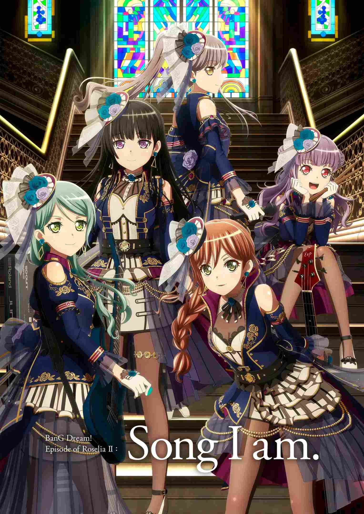 Poster chính thức của phim Phim Hoạt Hình, Phim Ca Nhạc "BanG Dream! Episode of Roselia II: Song I am." (BanG Dream! Episode of Roselia II: Song I am. - 2021), với sự tham gia của diễn viên Aina Aiba và Haruka Kudou.