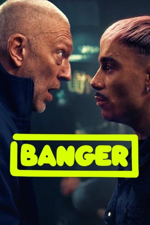 Poster chính thức của phim Phim Hài, Phim Ca Nhạc "Banger" (Banger - 2025), với sự tham gia của diễn viên Vincent Cassel và Yvick Letexier.