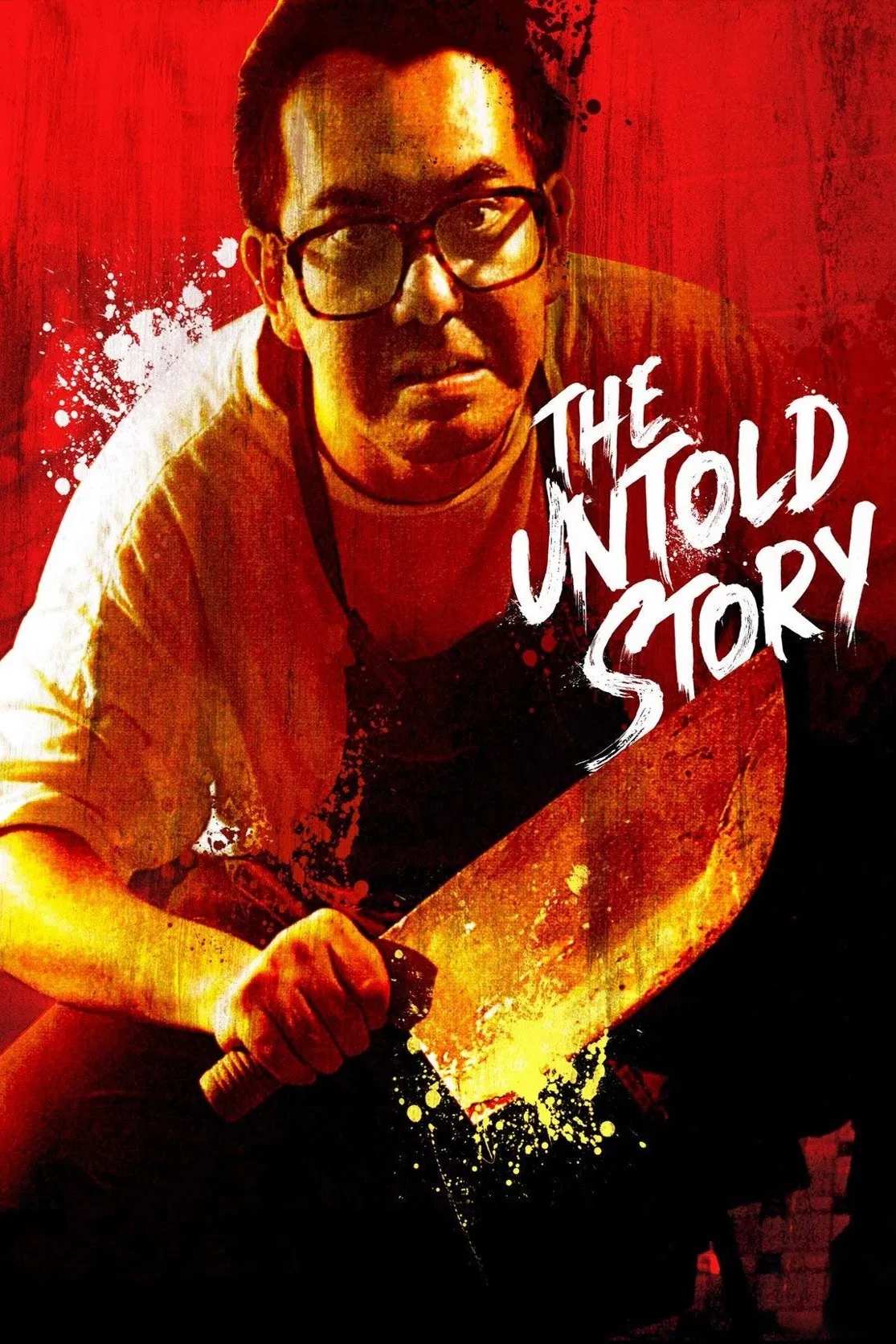 Poster chính thức của phim Phim Hài, Phim Hình Sự "Bánh Bao Nhân Thịt Người" (The Untold Story - 1993), với sự tham gia của diễn viên Lý Tu Hiền và Huỳnh Thu Sinh.