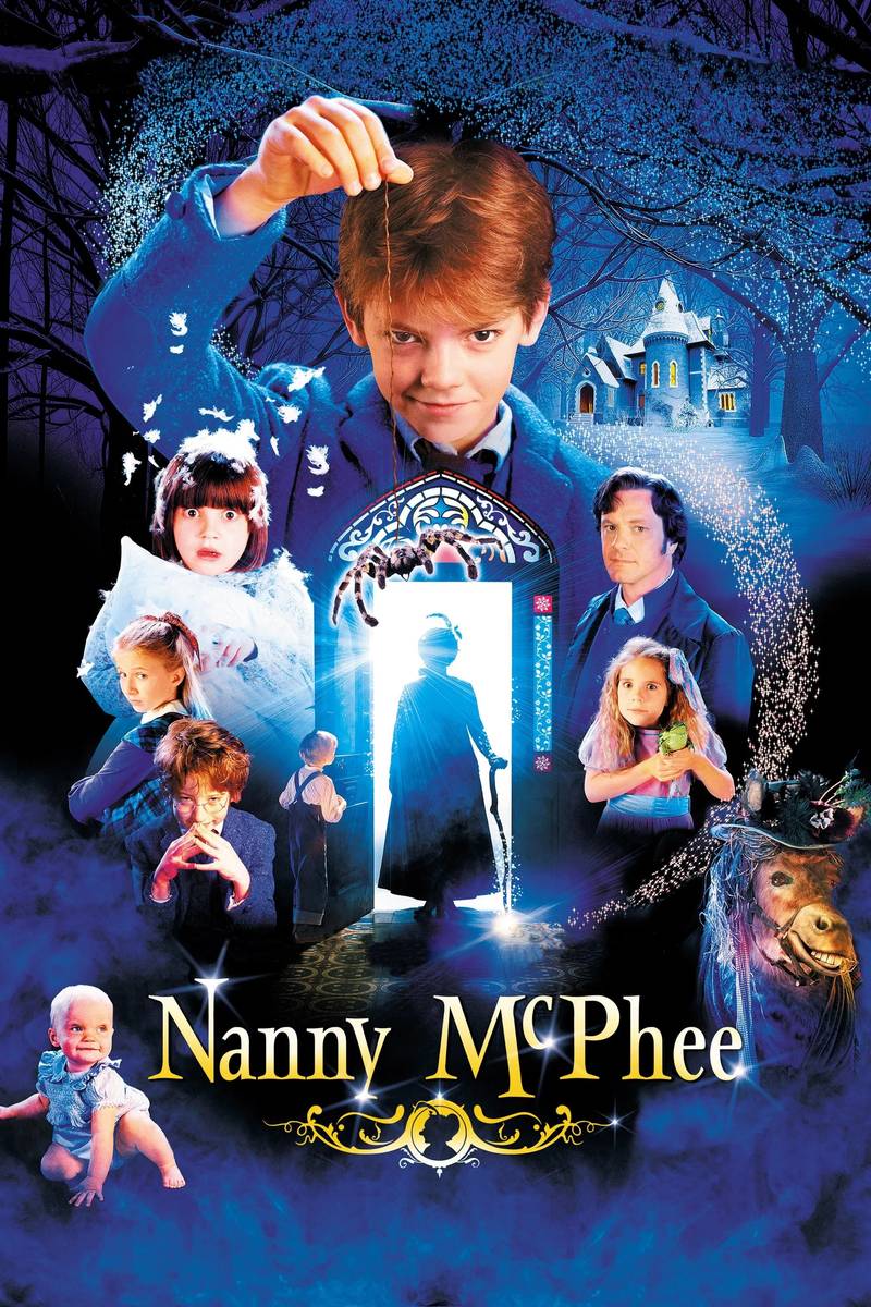 Poster chính thức của phim Phim Giả Tượng, Phim Hài "Bảo Mẫu Phù Thủy" (Nanny McPhee - 2005), với sự tham gia của diễn viên Emma Thompson và Colin Firth.