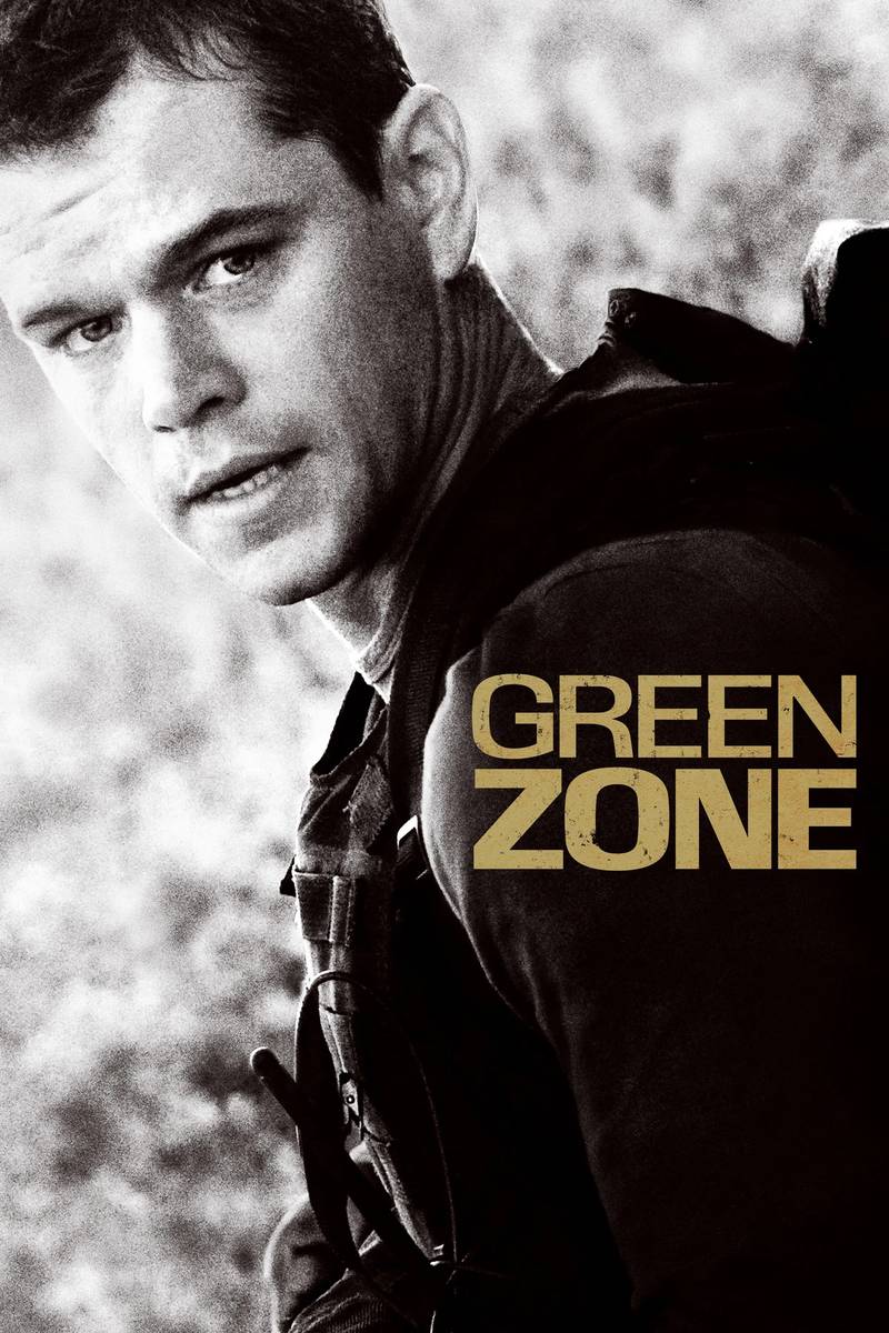 Poster chính thức của phim Phim Chiến Tranh, Phim Hành Động "Bão Táp Sa Mạc" (Green Zone - 2010), với sự tham gia của diễn viên Matt Damon và Greg Kinnear.