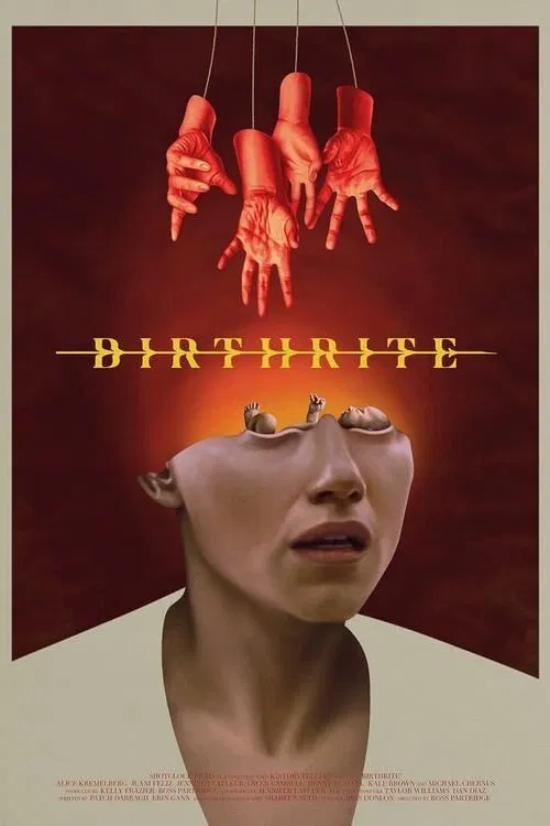 Poster chính thức của phim Phim Giật Gân, Phim Kinh Dị "Bào Thai Ma Quái" (Birthrite - 2025), với sự tham gia của diễn viên Alice Kremelberg và Michael Chernus.