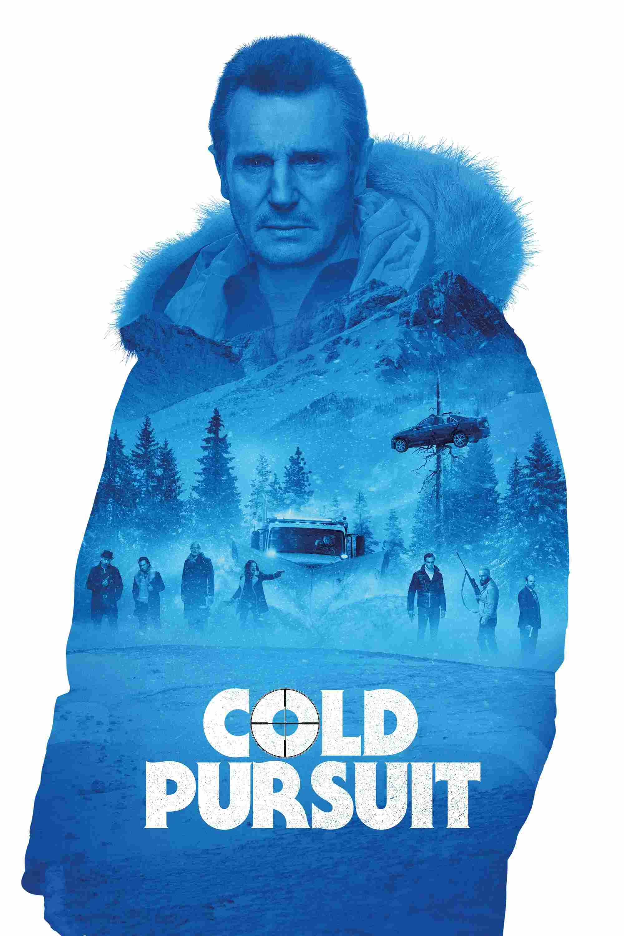 Poster chính thức của phim Phim Hình Sự, Phim Hành Động "Báo Thù" (Cold Pursuit - 2019), với sự tham gia của diễn viên Liam Neeson và Tom Bateman.