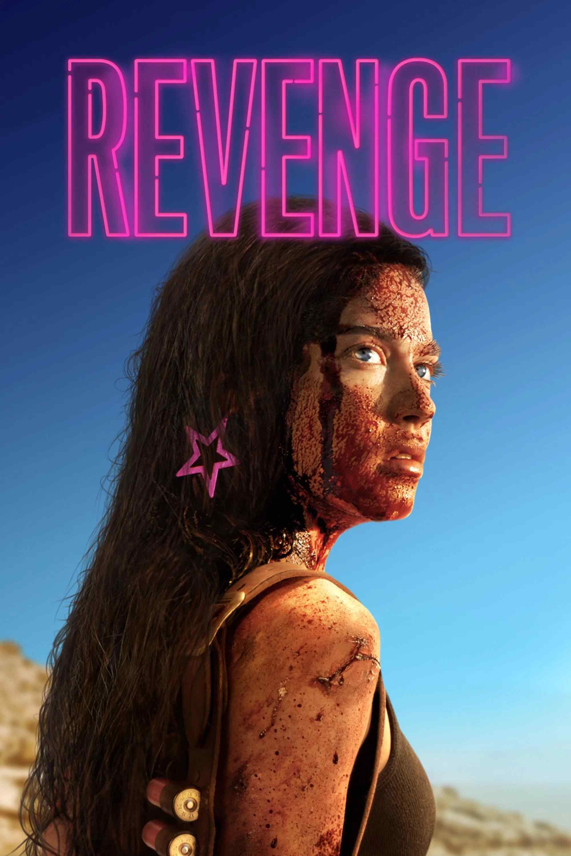 Poster chính thức của phim Phim Hành Động, Phim Kinh Dị "Báo Thù" (Revenge - 2018), với sự tham gia của diễn viên Matilda Lutz và Kevin Janssens.