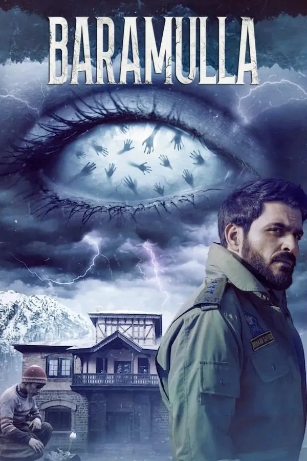 Poster chính thức của phim Phim Kinh Dị "Baramulla" (Baramulla - 2025), với sự tham gia của diễn viên Manav Kaul và Baby Kiara Khanna.
