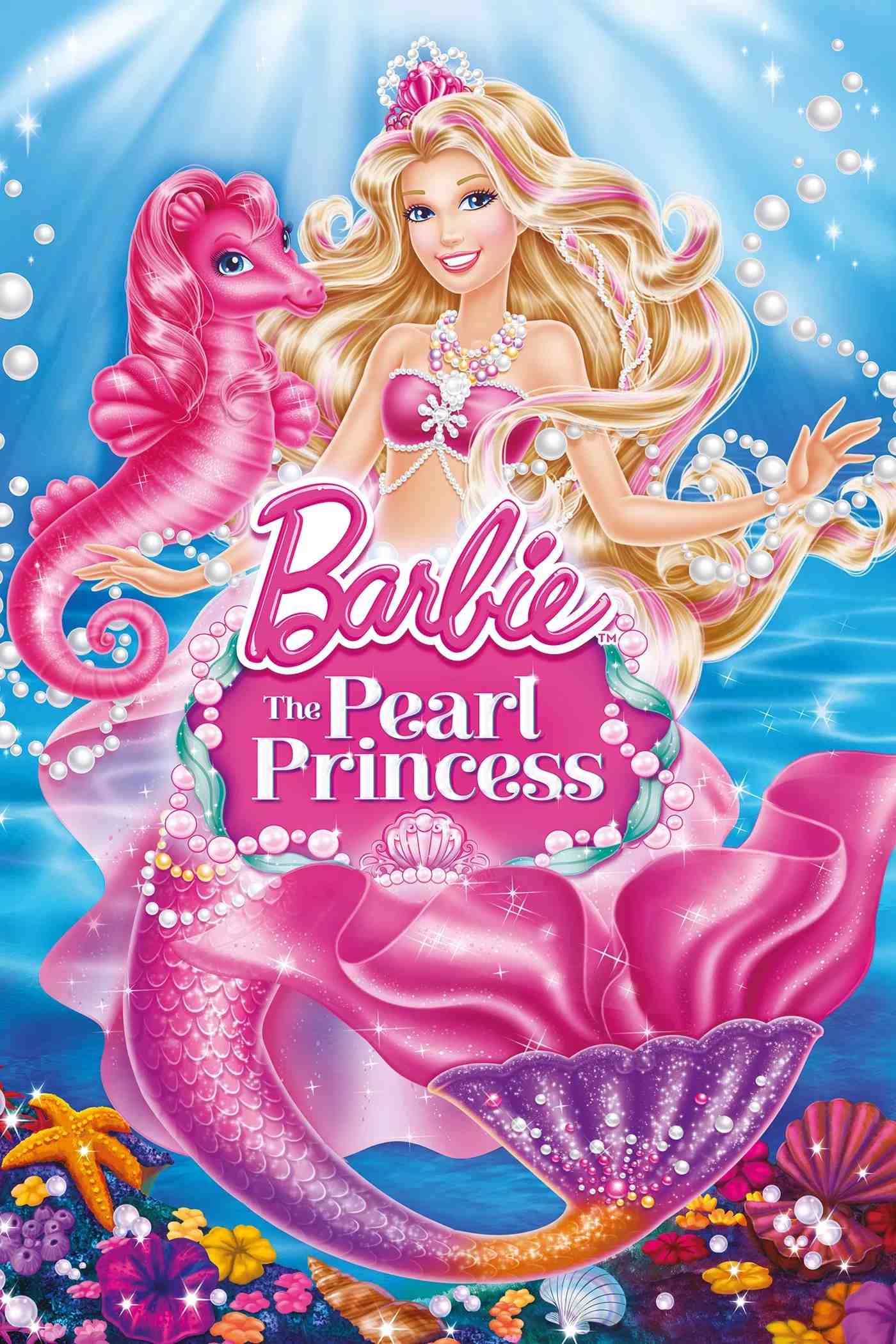 Poster chính thức của phim Phim Gia Đình, Phim Hoạt Hình "Barbie: Công Chúa Ngọc Trai" (Barbie: The Pearl Princess - 2014), với sự tham gia của diễn viên Kelly Sheridan và Katie Crown.