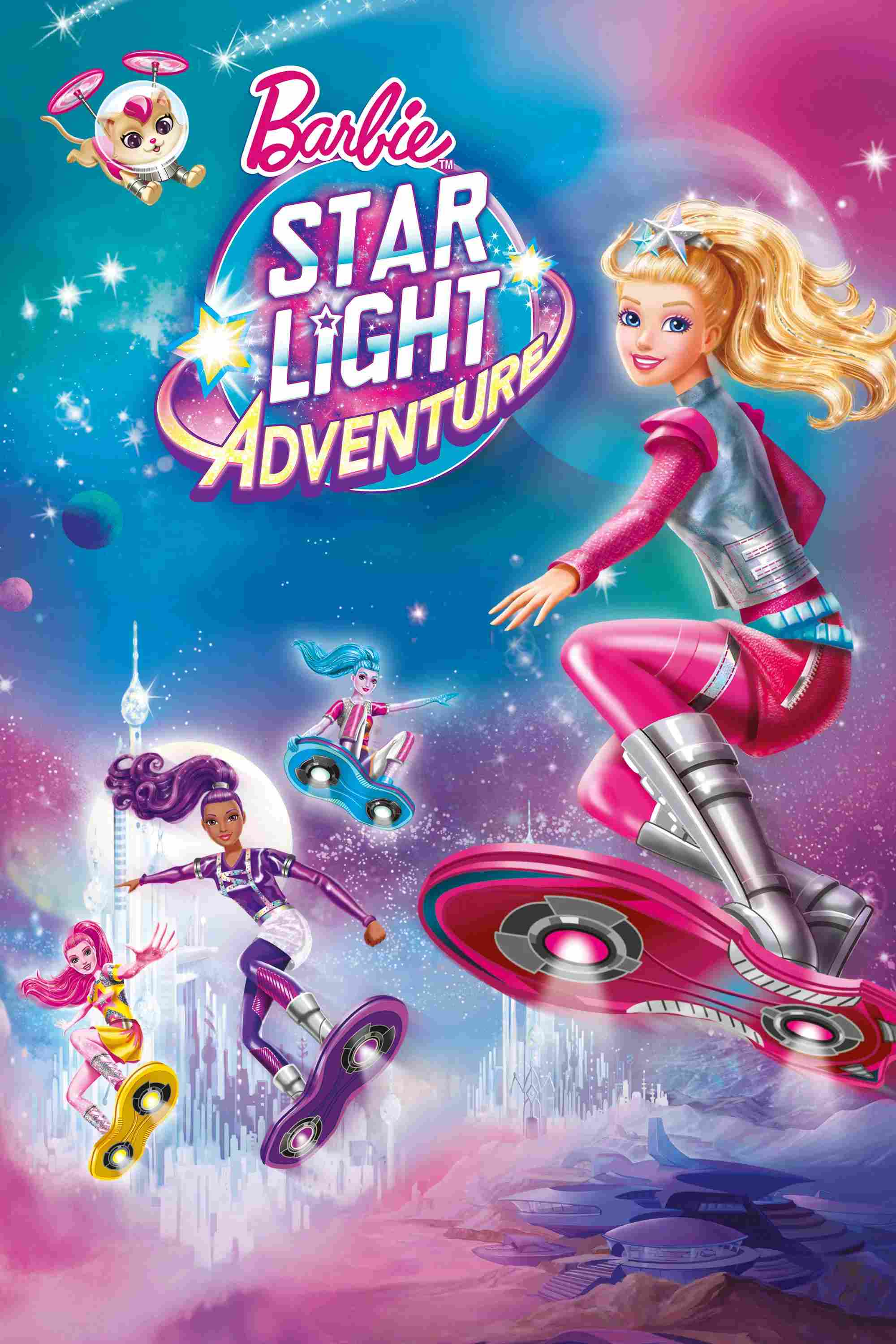 Poster chính thức của phim Phim Hoạt Hình, Phim Gia Đình "Barbie: Cuộc Phiêu Lưu Ánh Sao" (Barbie: Star Light Adventure - 2016), với sự tham gia của diễn viên Erica Lindbeck và Robbie Daymond.