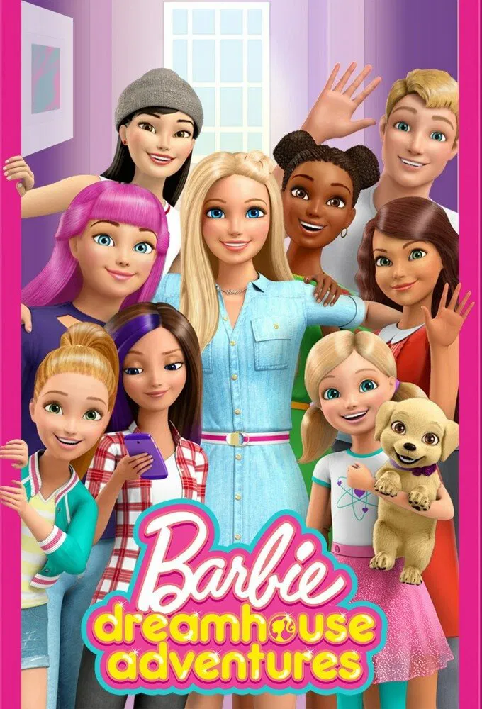 Poster chính thức của phim Phim Hoạt Hình, Phim Gia Đình "Barbie Dreamhouse Adventures (Phần 1)" (Barbie: Dreamhouse Adventures - 2018), với sự tham gia của diễn viên America Young và Cassidy Naber.
