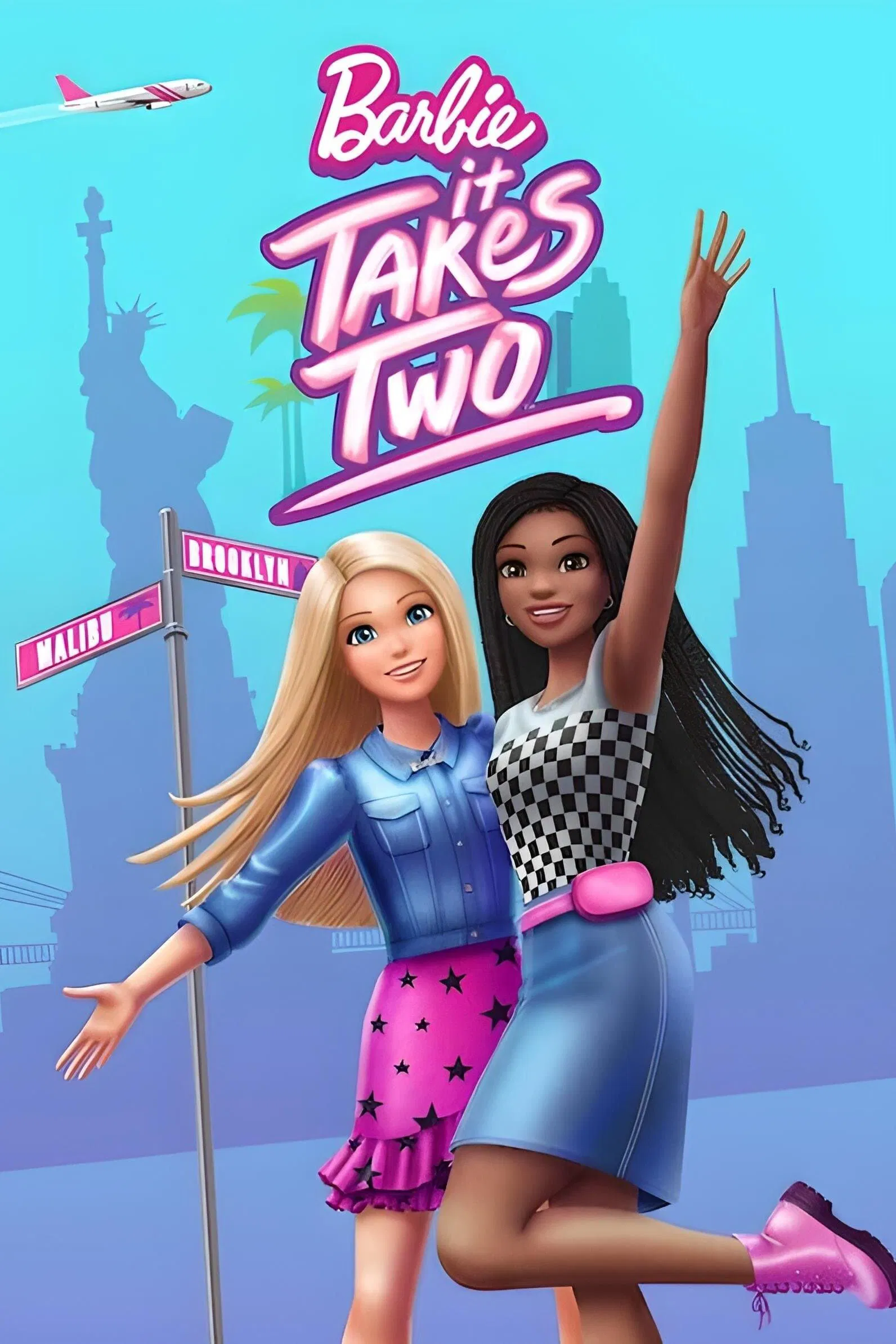 Poster chính thức của phim Phim Gia Đình, Phim Thiếu Nhi "Barbie: It Takes Two" (Barbie: It Takes Two - 2022), với sự tham gia của diễn viên America Young và Tatiana Varria.