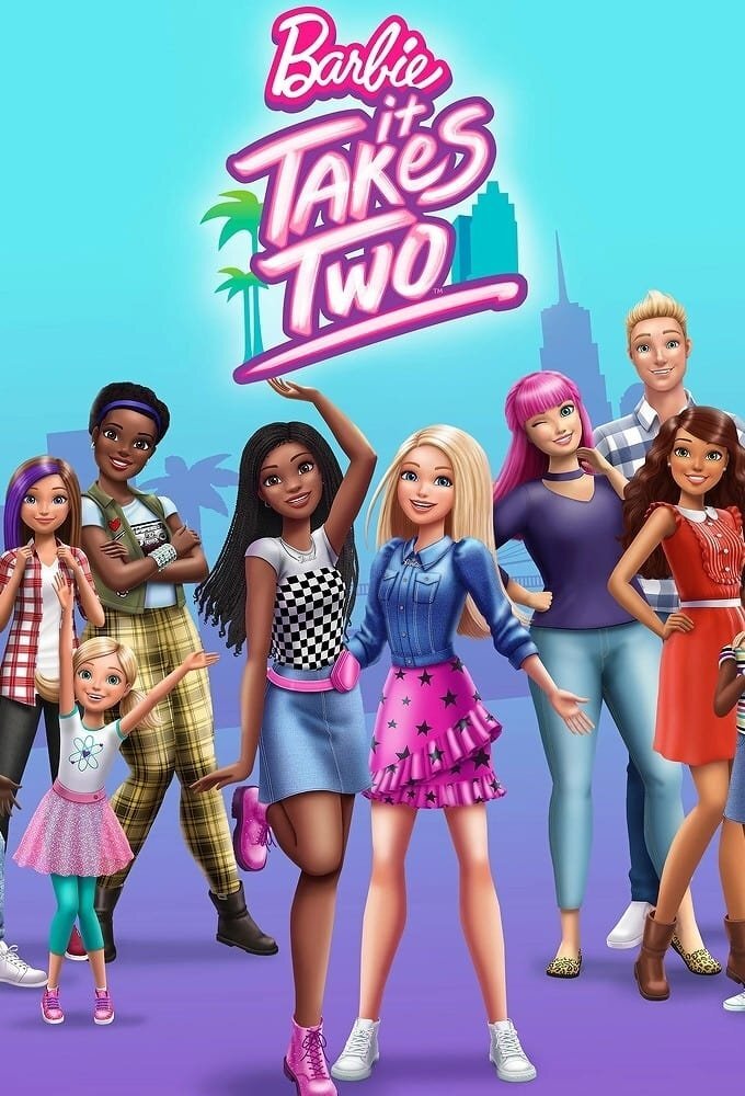 Poster chính thức của phim Phim Gia Đình, Phim Thiếu Nhi "Barbie: It Takes Two (Phần 1)" (Barbie: It Takes Two - 2022), với sự tham gia của diễn viên America Young và Tatiana Varria.
