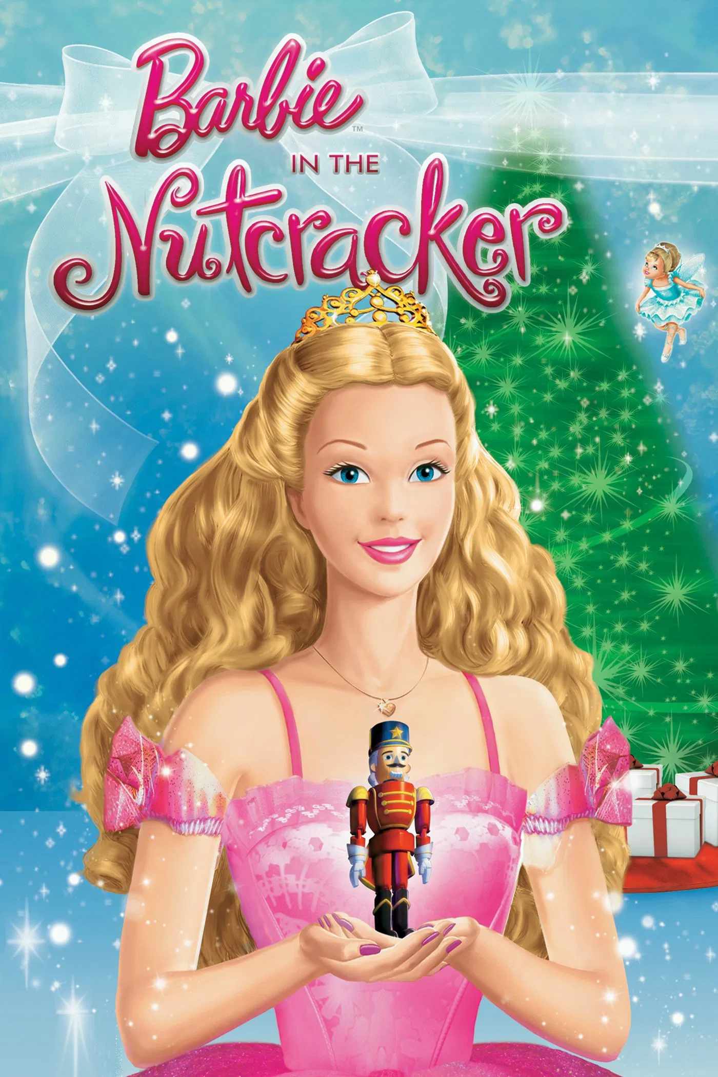 Poster chính thức của phim Phim Hoạt Hình, Phim Gia Đình "Barbie: Kẹp Hạt Dẻ" (Barbie in the Nutcracker - 2001), với sự tham gia của diễn viên Kelly Sheridan và Kirby Morrow.