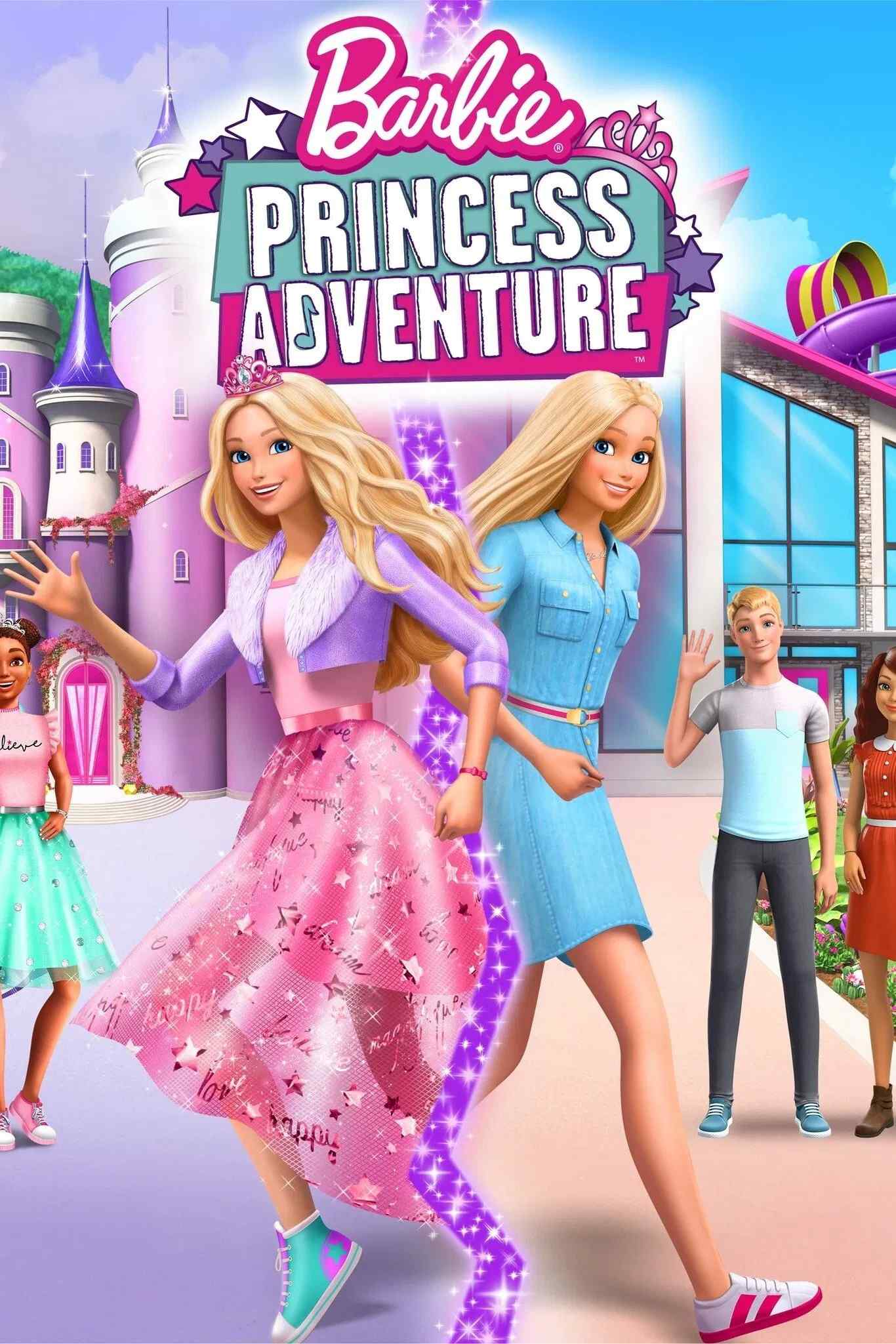 Poster chính thức của phim Phim Hoạt Hình, Phim Ca Nhạc "Barbie Princess Adventure" (Barbie: Princess Adventure - 2020), với sự tham gia của diễn viên America Young và Erica Lindbeck.