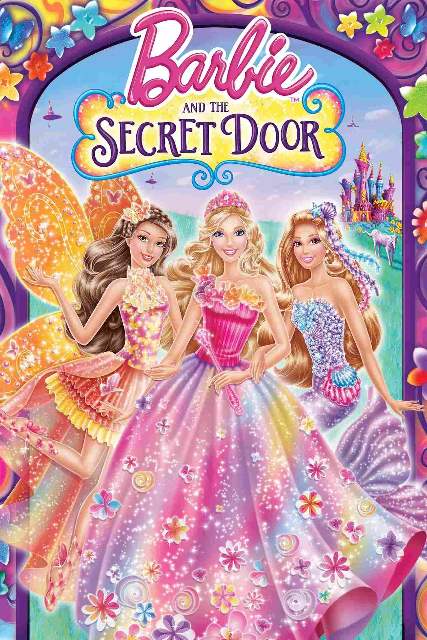 Poster chính thức của phim Phim Hoạt Hình, Phim Gia Đình "Barbie Và Cánh Cổng Bí Mật" (Barbie and the Secret Door - 2014), với sự tham gia của diễn viên Kelly Sheridan và Ashleigh Ball.