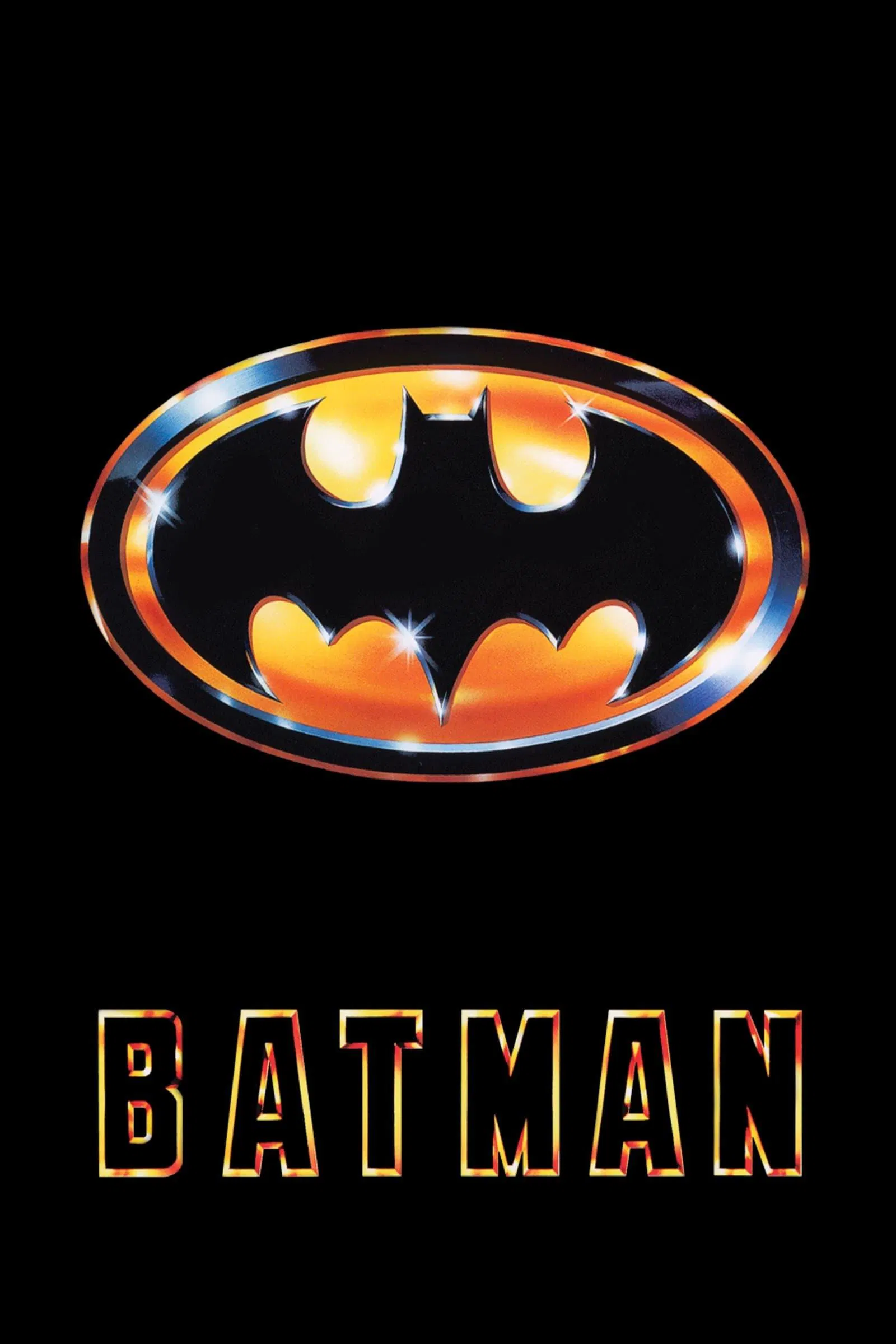 Poster chính thức của phim Phim Giả Tượng, Phim Hành Động "Batman" (Batman - 1989), với sự tham gia của diễn viên Michael Keaton và Jack Nicholson.