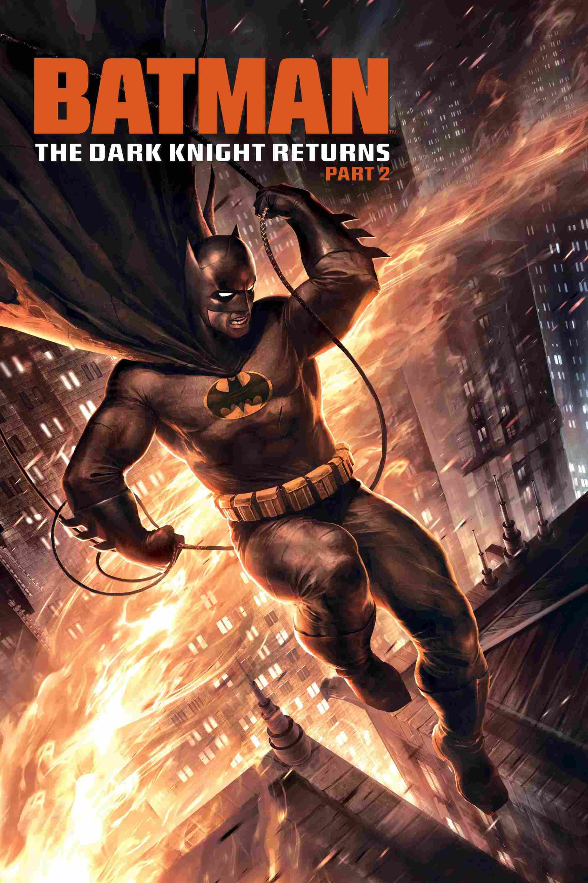 Poster chính thức của phim Phim Viễn Tưởng, Phim Hành Động "Batman: The Dark Knight Returns, Part 2" (Batman: The Dark Knight Returns, Part 2 - 2013), với sự tham gia của diễn viên Peter Weller và Ariel Winter.