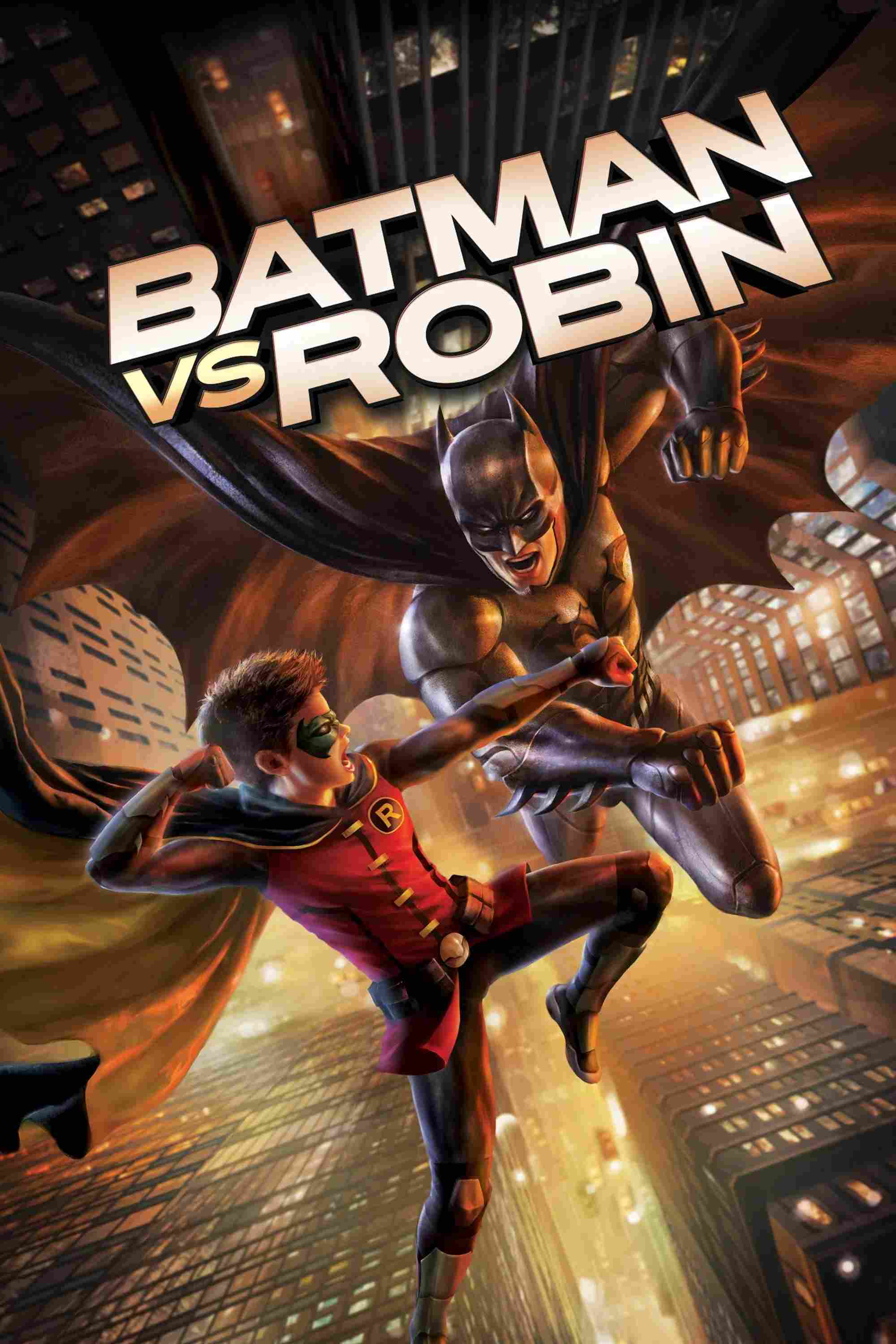 Poster chính thức của phim Phim Viễn Tưởng, Phim Hành Động "Batman vs. Robin" (Batman vs. Robin - 2015), với sự tham gia của diễn viên Jason O'Mara và Stuart Allan.