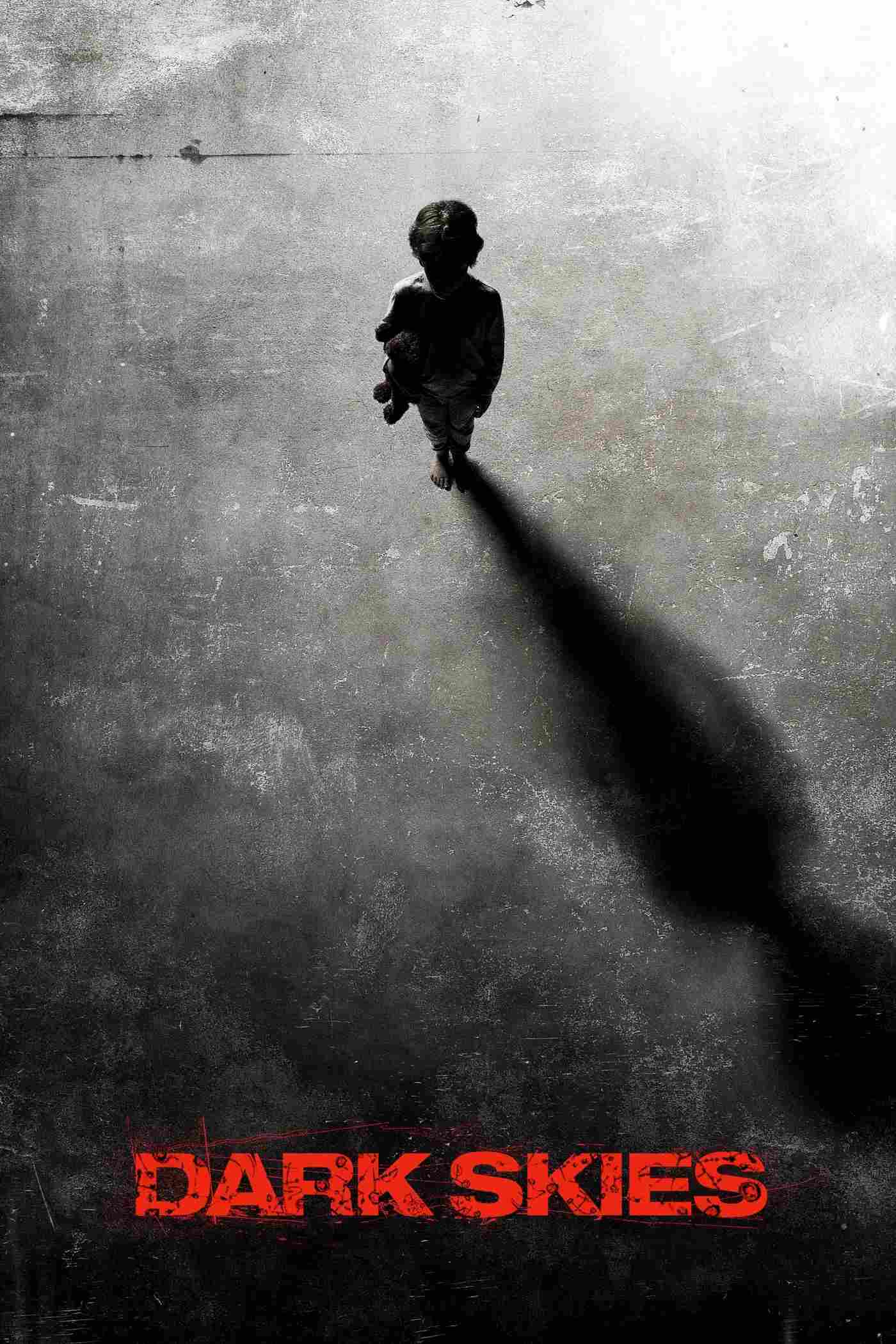 Poster chính thức của phim Phim Viễn Tưởng, Phim Giật Gân "Bầu Trời Đen" (Dark Skies - 2013), với sự tham gia của diễn viên Keri Russell và Josh Hamilton.