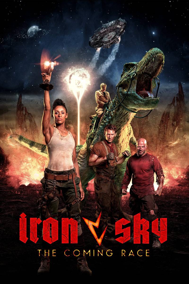 Poster chính thức của phim Phim Hành Động, Phim Hài "Bầu Trời Thép 2: Khủng Long Trỗi Dậy" (Iron Sky: The Coming Race - 2019), với sự tham gia của diễn viên Lara Rossi và Vladimir Burlakov.