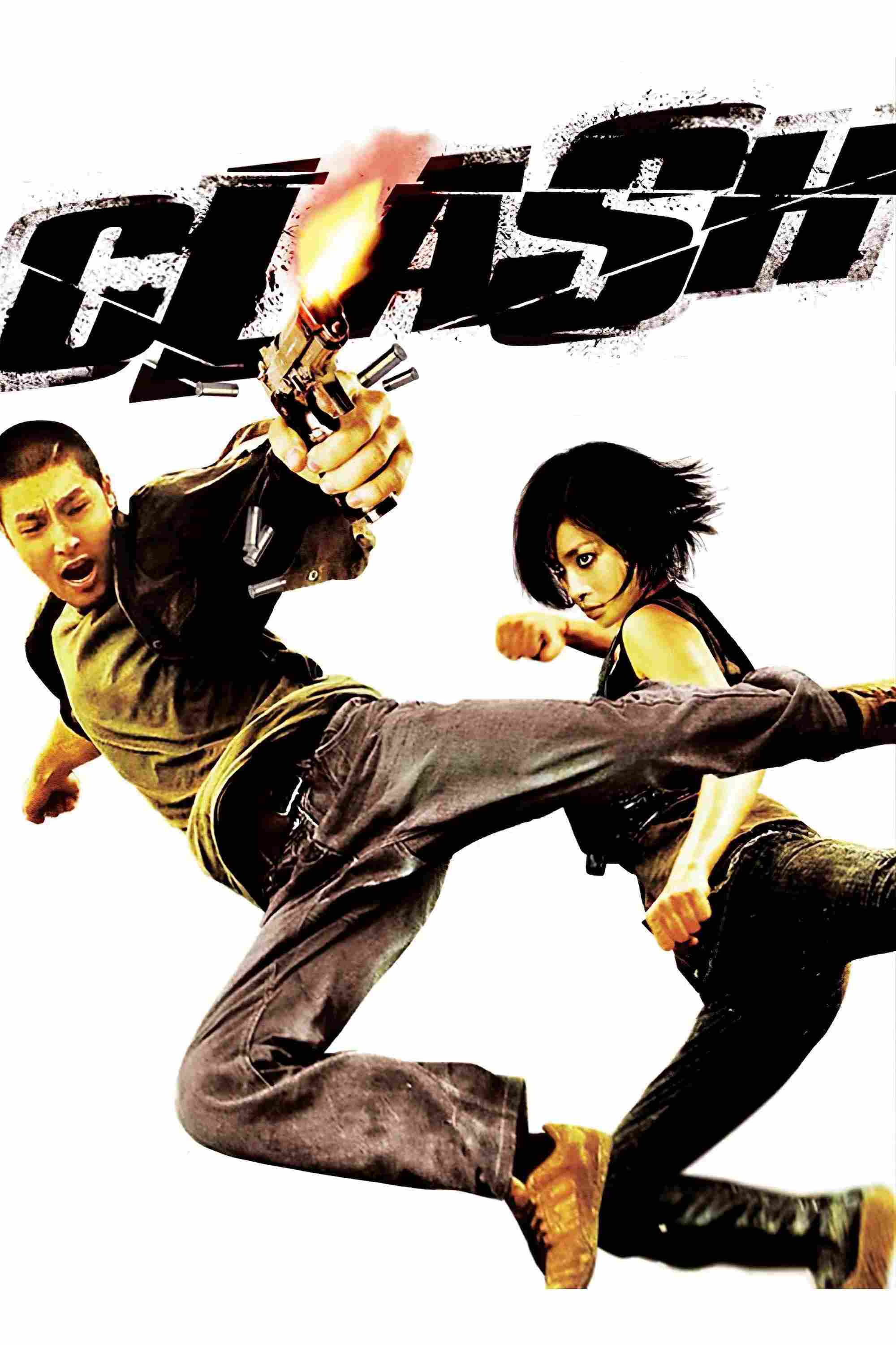 Poster chính thức của phim Phim Hành Động, Phim Giật Gân "Bẫy Rồng" (Clash - 2009), với sự tham gia của diễn viên Johnny Trí Nguyễn và Veronica Ngo.