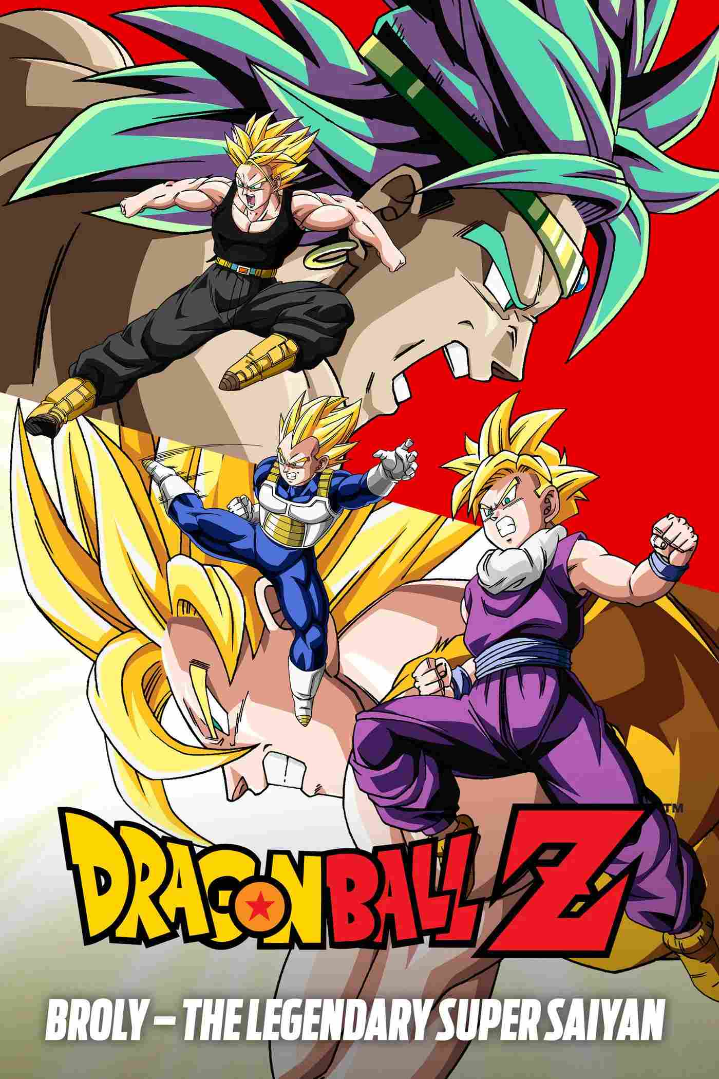 Poster chính thức của phim Phim Hoạt Hình, Phim Viễn Tưởng "Bảy Viên Ngọc Rồng Z: Broly - Siêu Saiyan Huyền Thoại" (Dragon Ball Z: Broly - The Legendary Super Saiyan - 1993), với sự tham gia của diễn viên Bin Shimada và Masako Nozawa.