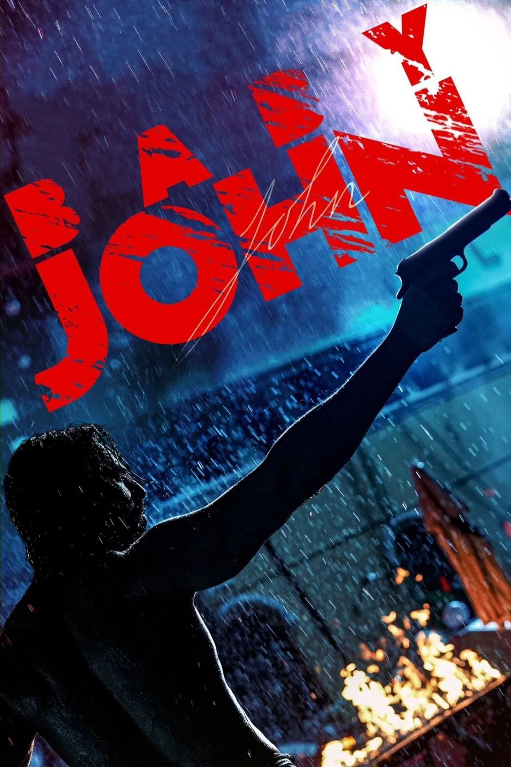 Poster chính thức của phim Phim Hành Động, Phim Tâm Lý "Bé John" (Baby John - 2024), với sự tham gia của diễn viên Varun Dhawan và Keerthy Suresh.